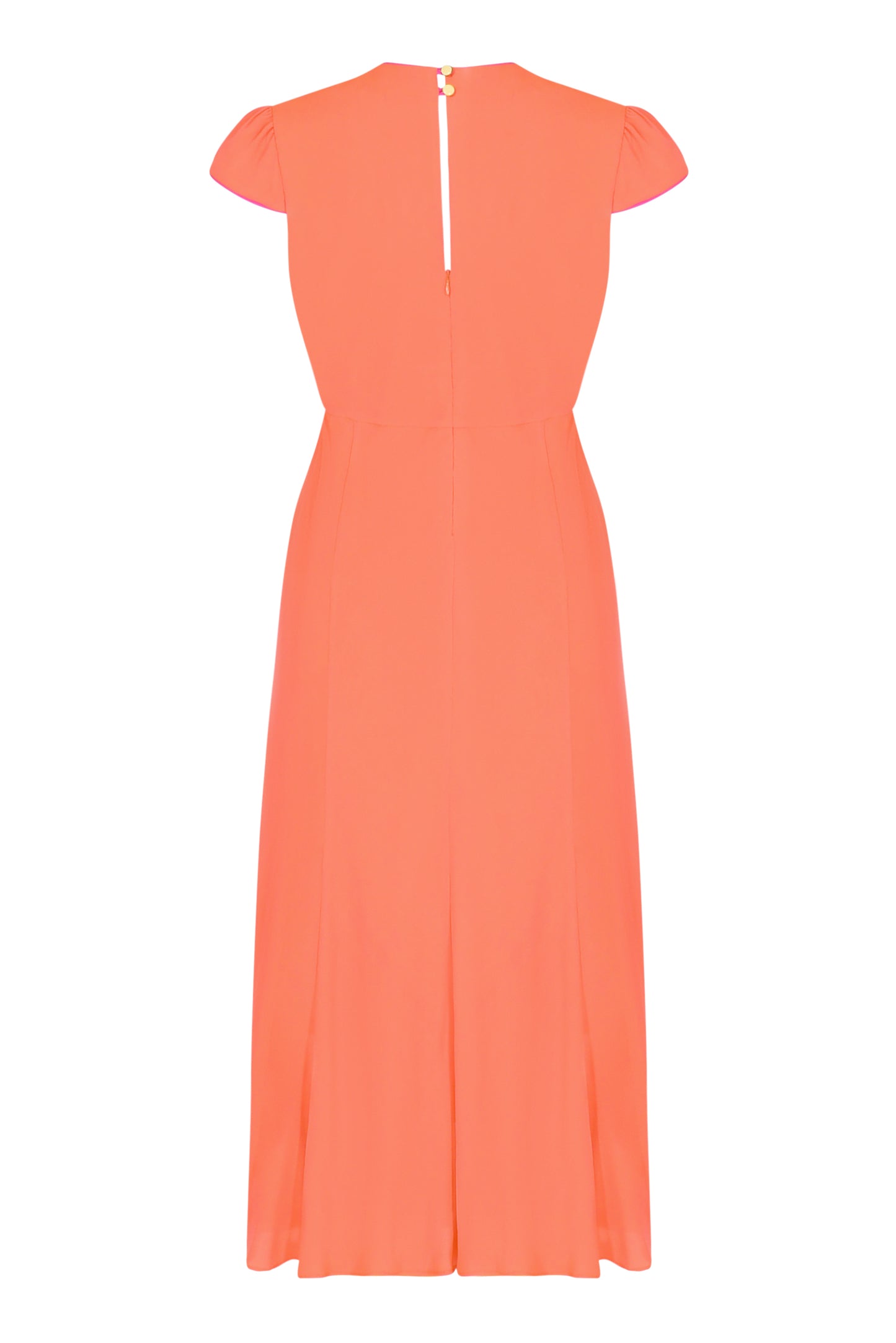 JESSIE DRESS | BRIGHT ORANGE SILK