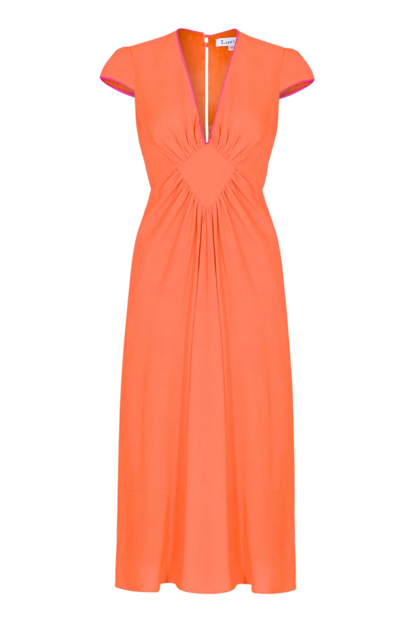 JESSIE DRESS | BRIGHT ORANGE SILK