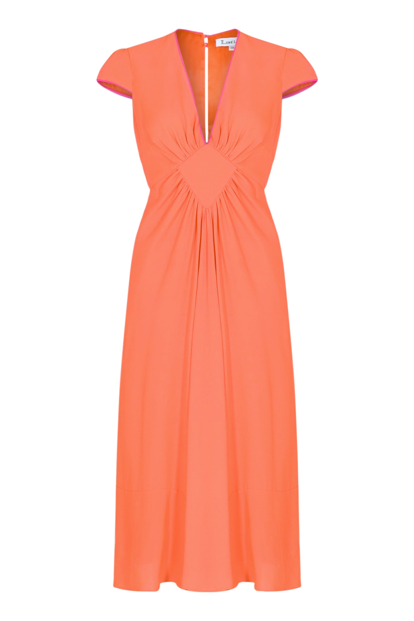 JESSIE DRESS | BRIGHT ORANGE SILK
