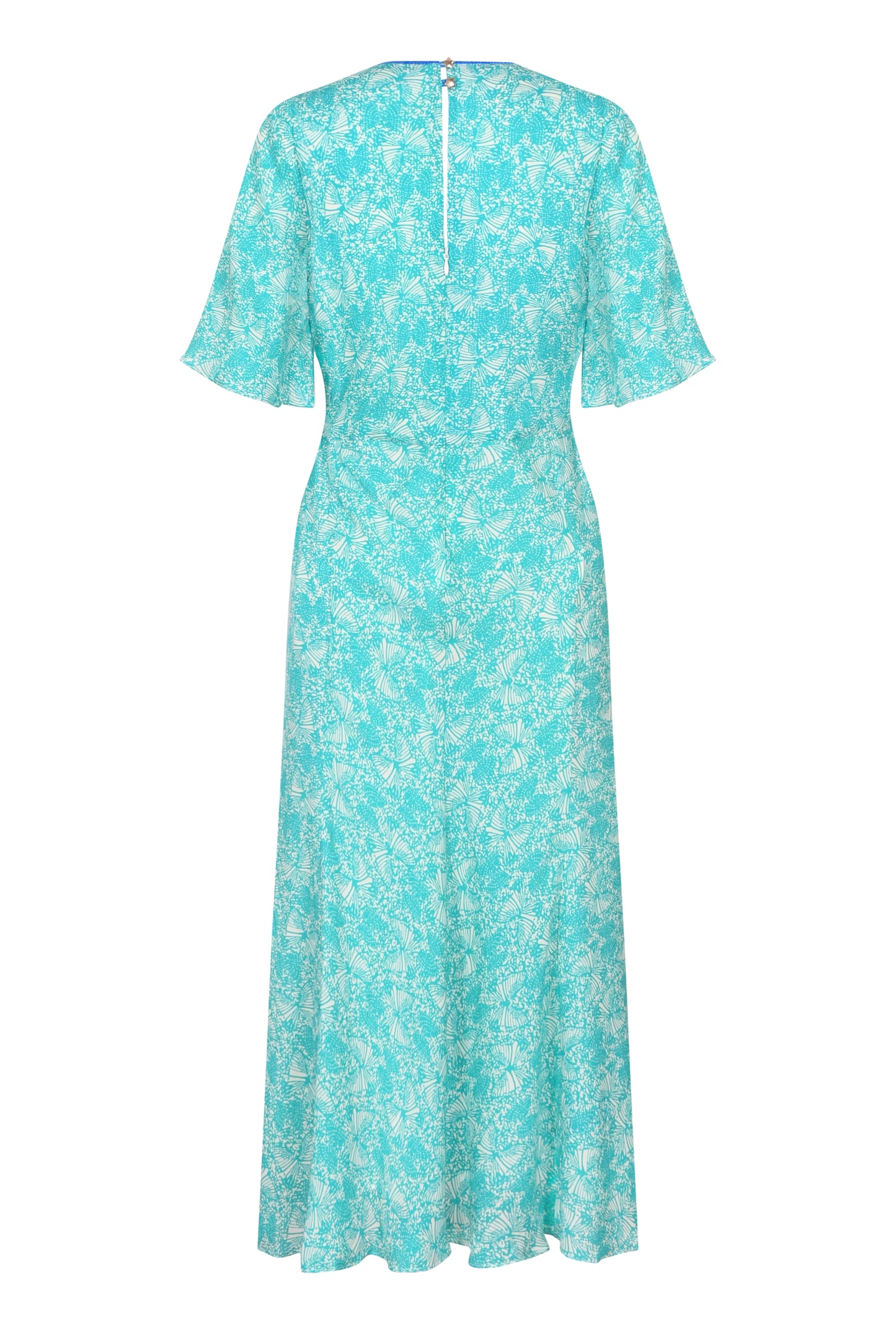 JESSIE DRESS | AQUA FLUTTER PRINT