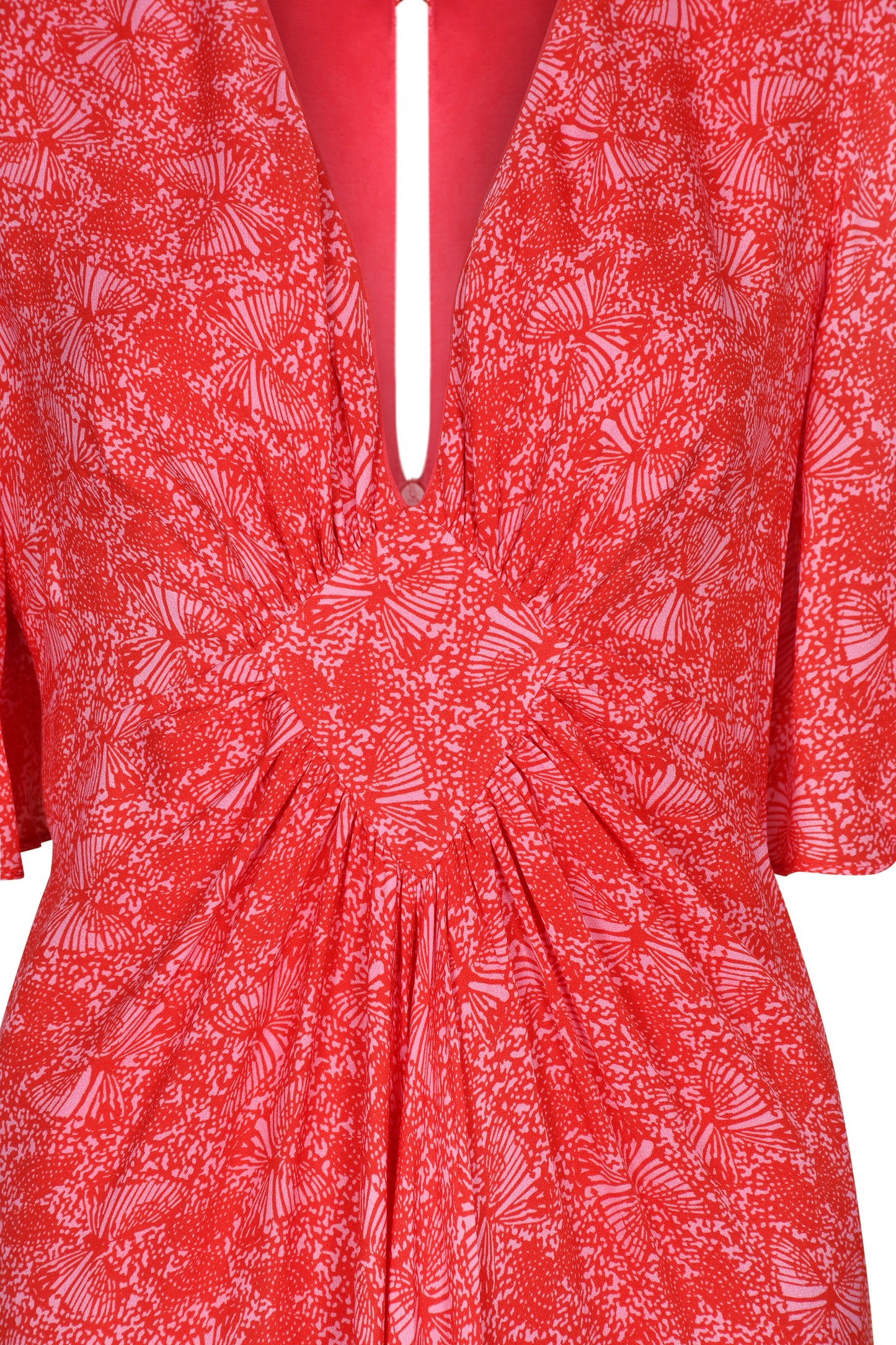 JESSIE DRESS | RED FLUTTER PRINT