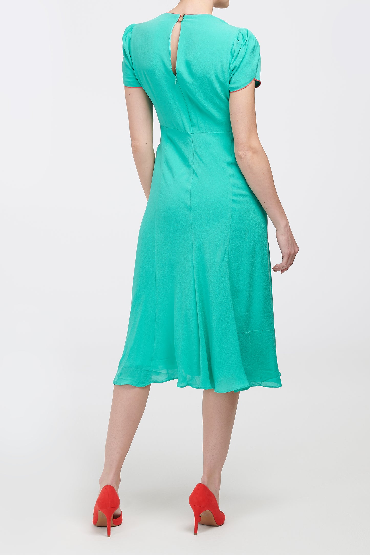 JESSIE DRESS | TURQUOISE SILK