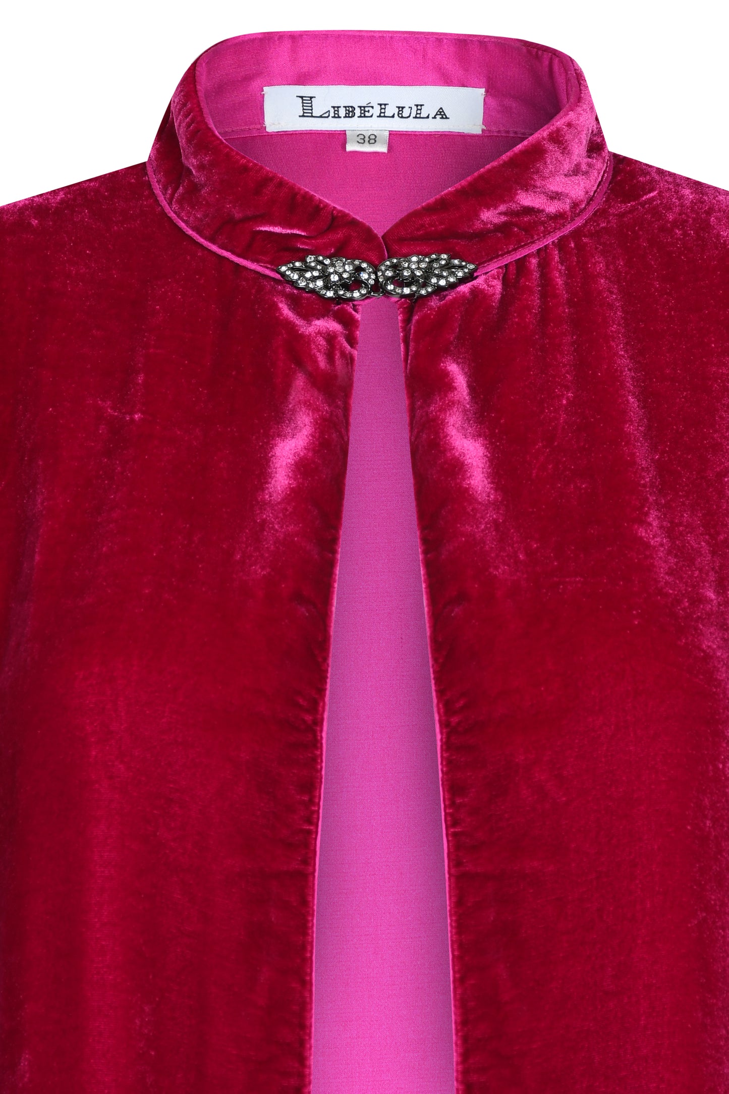 LAURA COAT | PINK VELVET