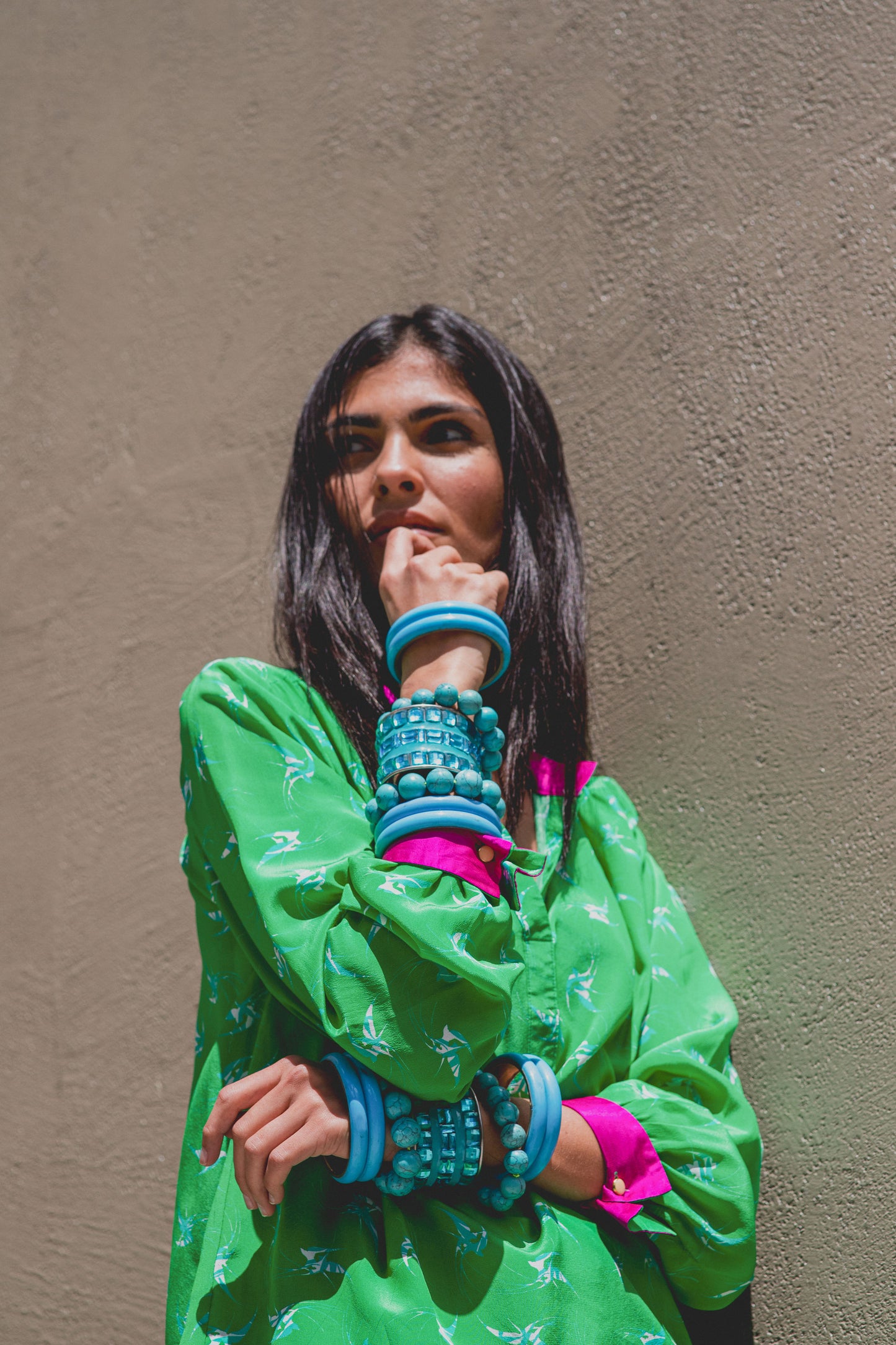 SILKY TOP | LOVEBIRDS PRINT