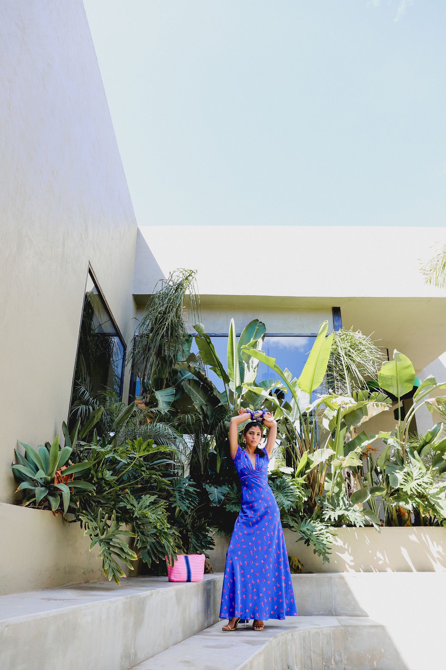 LONG MILLIE DRESS | LOVEBIRDS PRINT