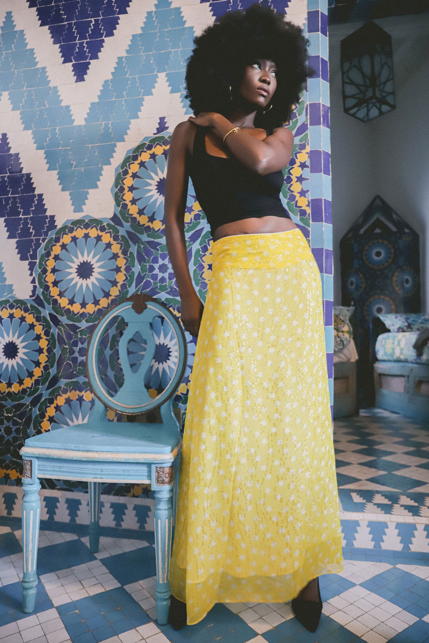 SOPHIA SKIRT | MOROCCAN STAR PRINT