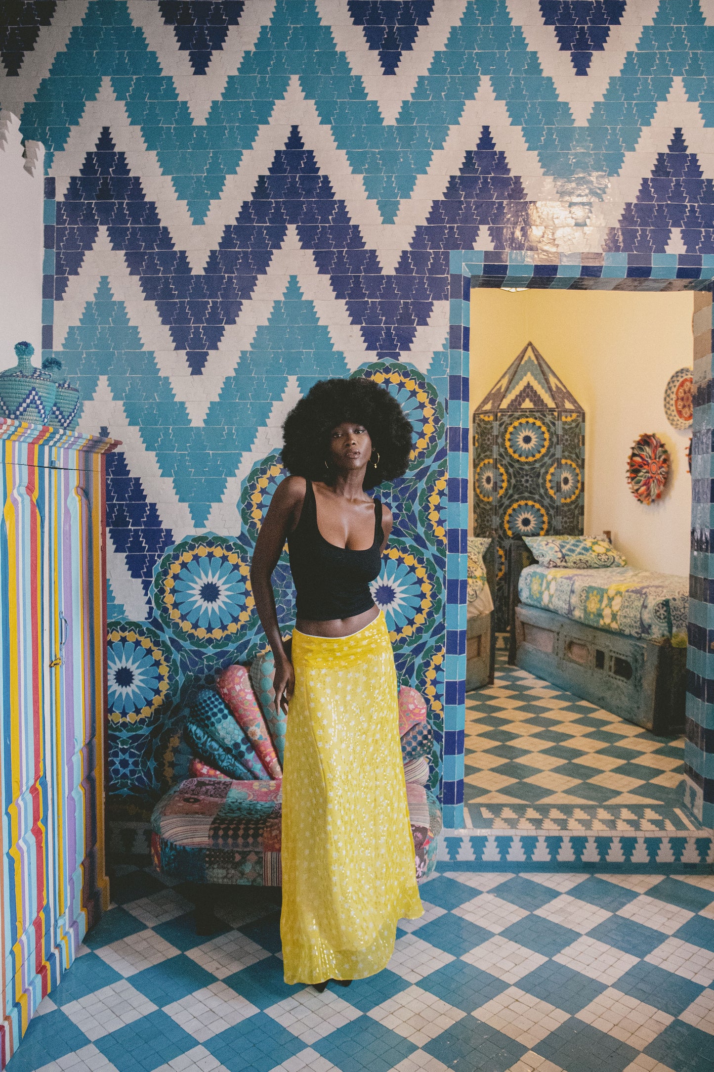 SOPHIA SKIRT | MOROCCAN STAR PRINT