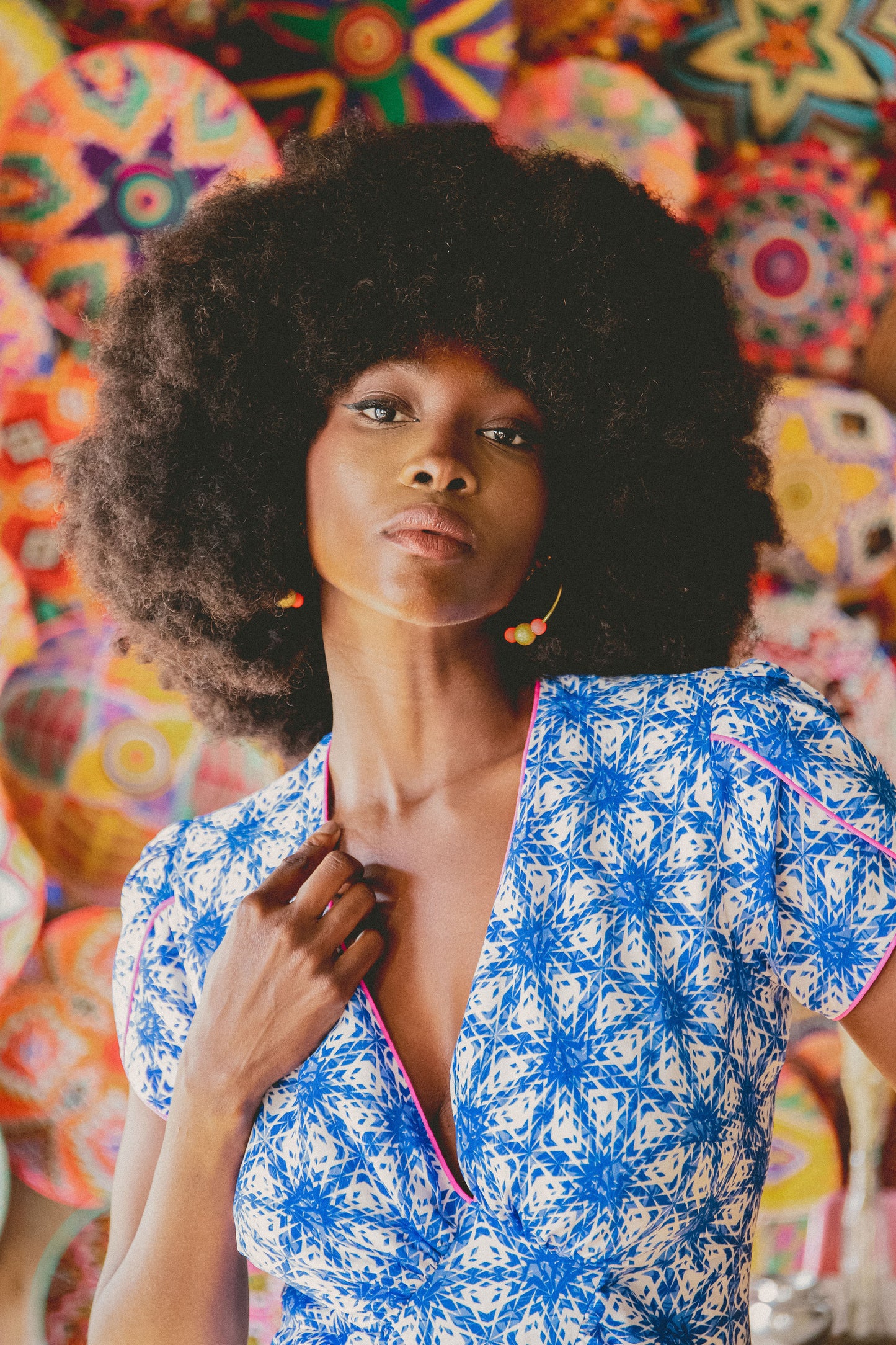 LONG JESSIE DRESS | STARTRACK PRINTED SILK