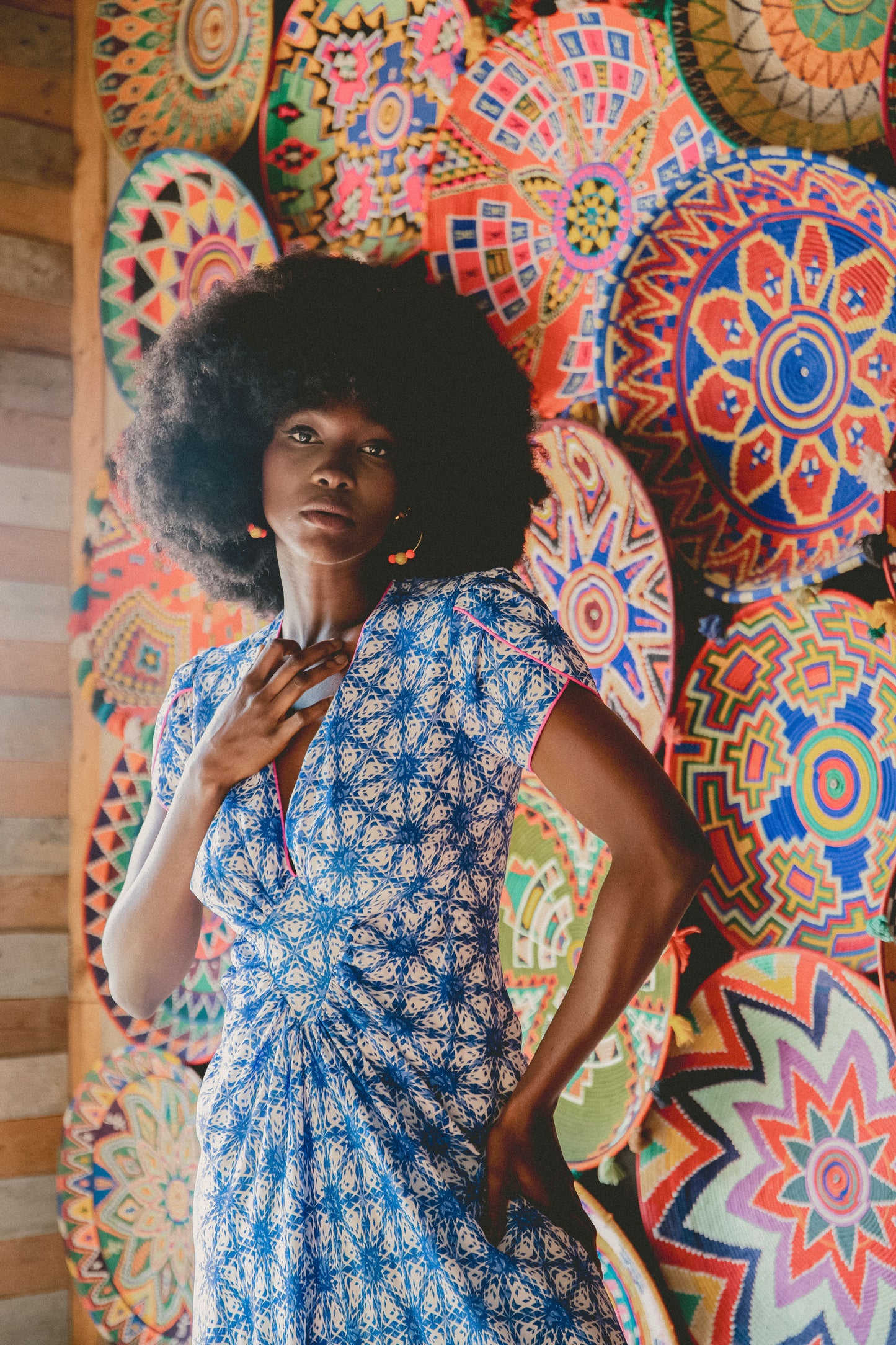 LONG JESSIE DRESS | STARTRACK PRINTED SILK