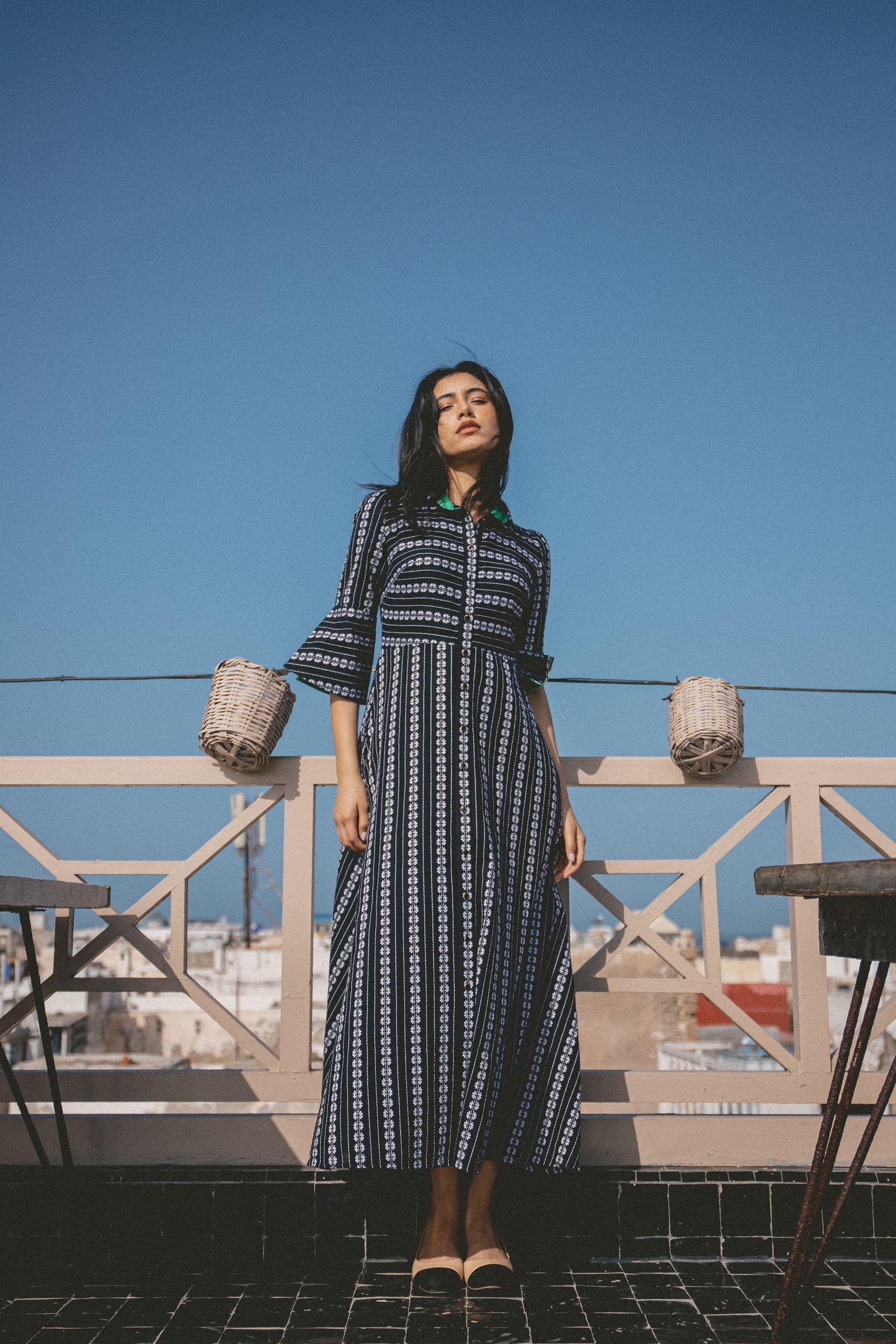 MAXI LUCINDA DRESS | EMBROIDERED COTTON
