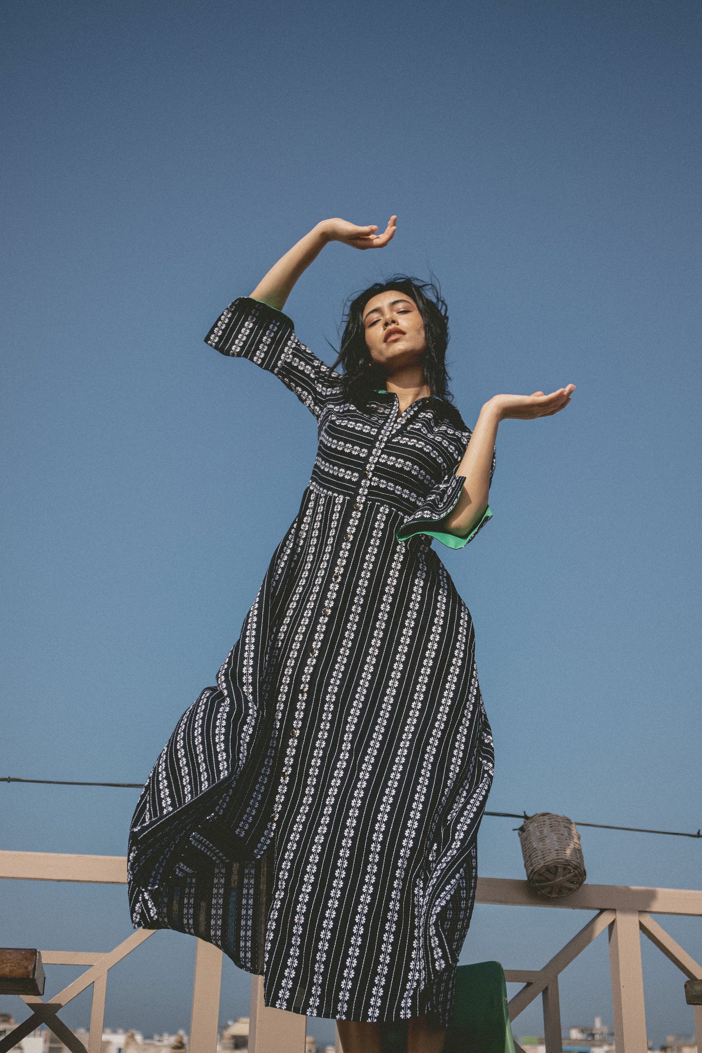 MAXI LUCINDA DRESS | EMBROIDERED COTTON