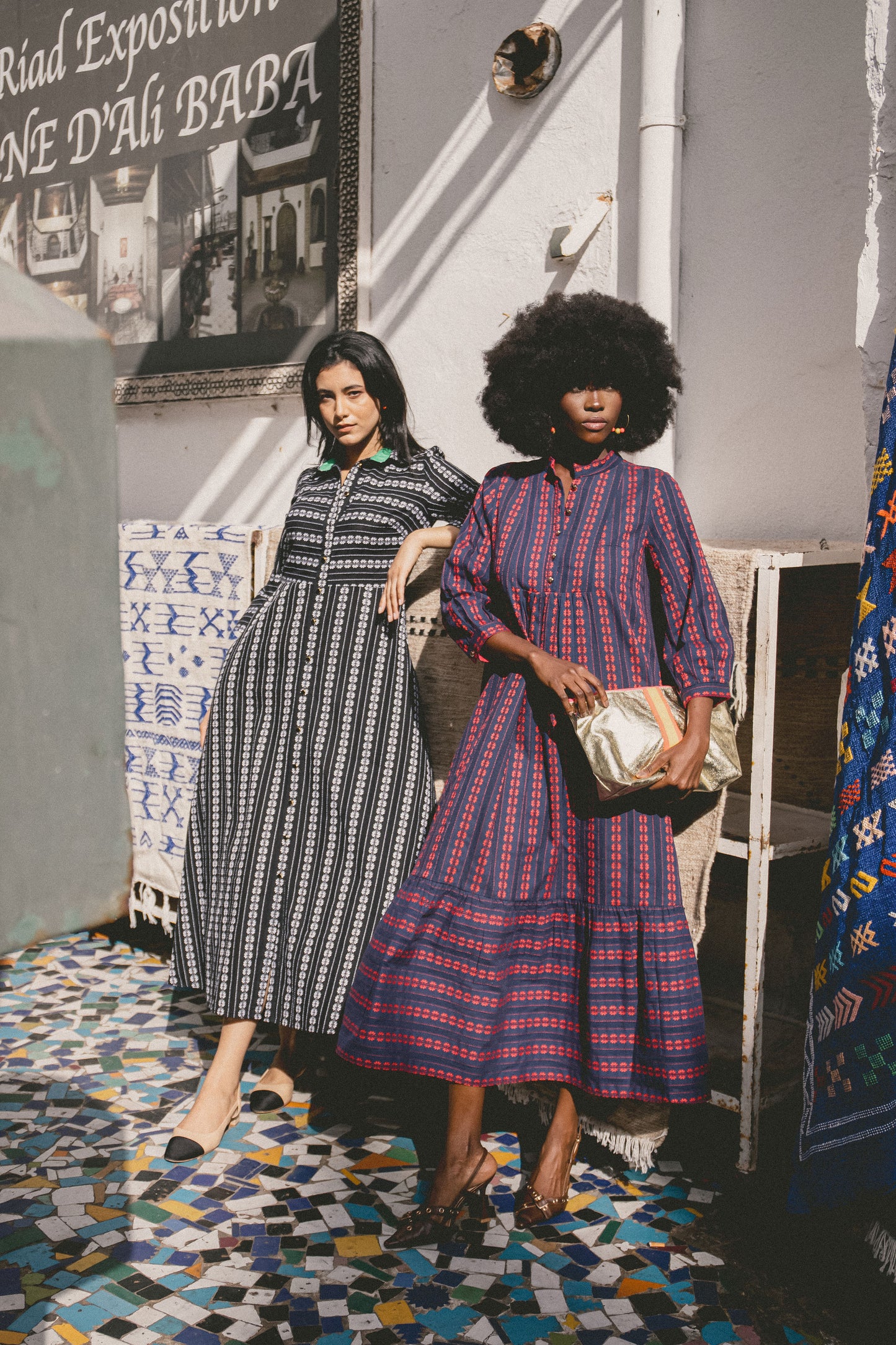 LONGER CLAUDE DRESS | EMBROIDERED COTTON