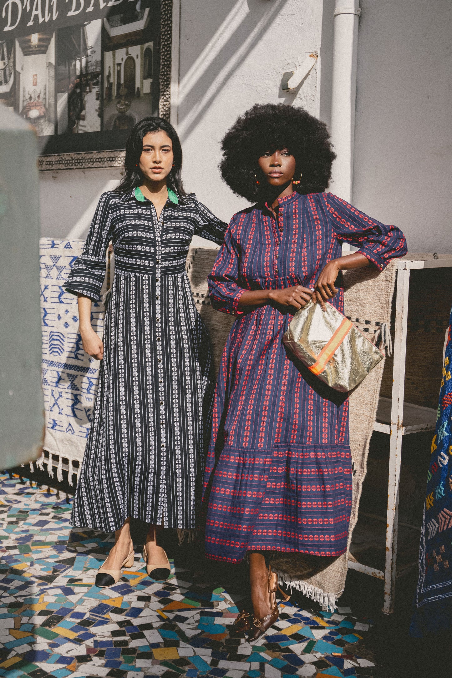 LONGER CLAUDE DRESS | EMBROIDERED COTTON