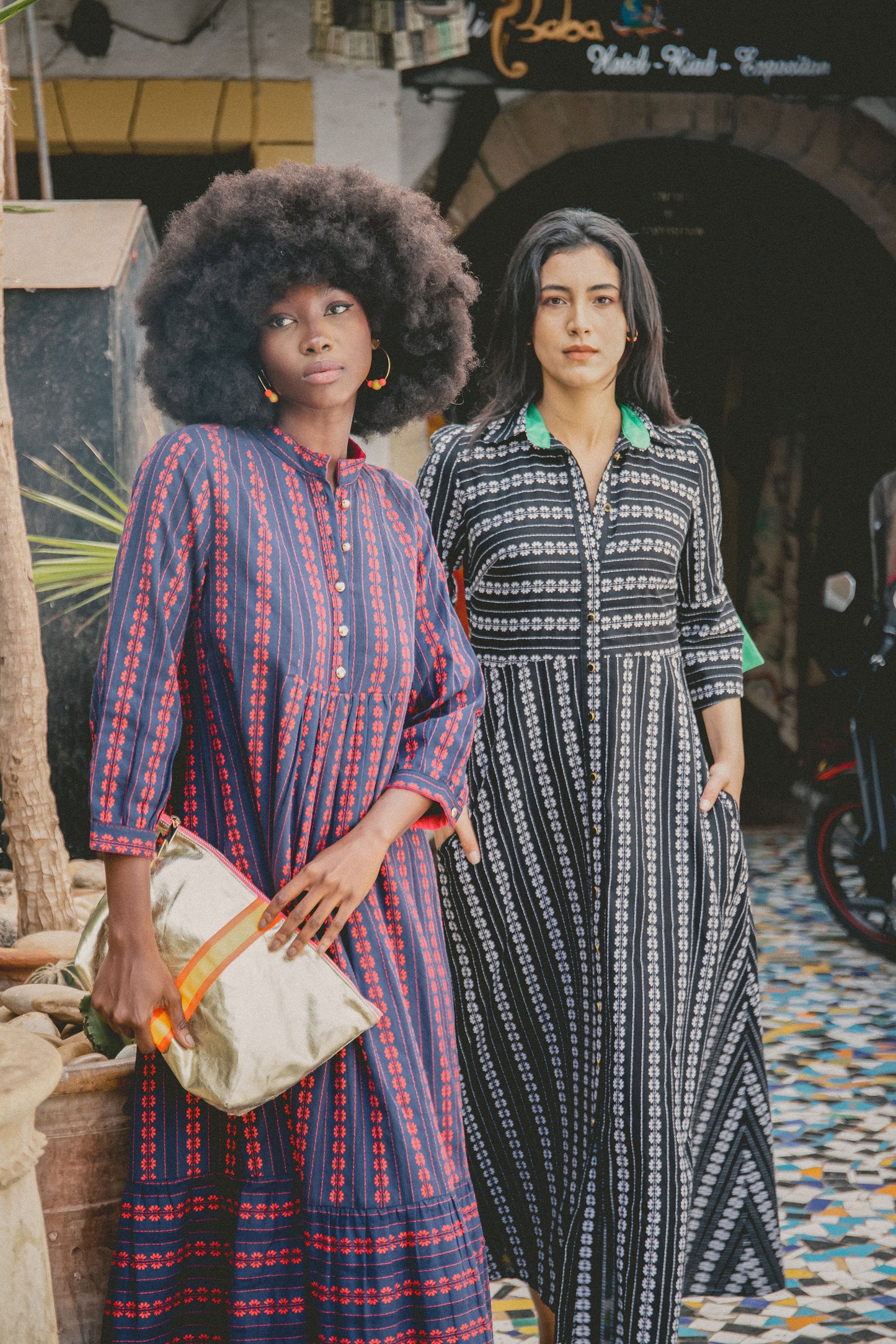 LONGER CLAUDE DRESS | EMBROIDERED COTTON