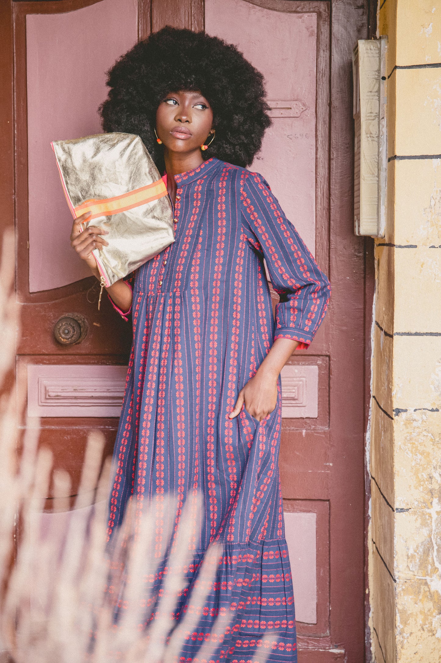 LONGER CLAUDE DRESS | EMBROIDERED COTTON