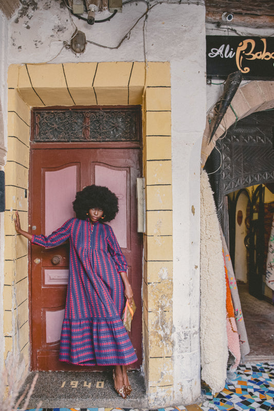 LONGER CLAUDE DRESS | EMBROIDERED COTTON