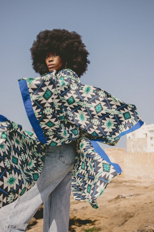 KIMONO | GEOTRI SILK TWILL