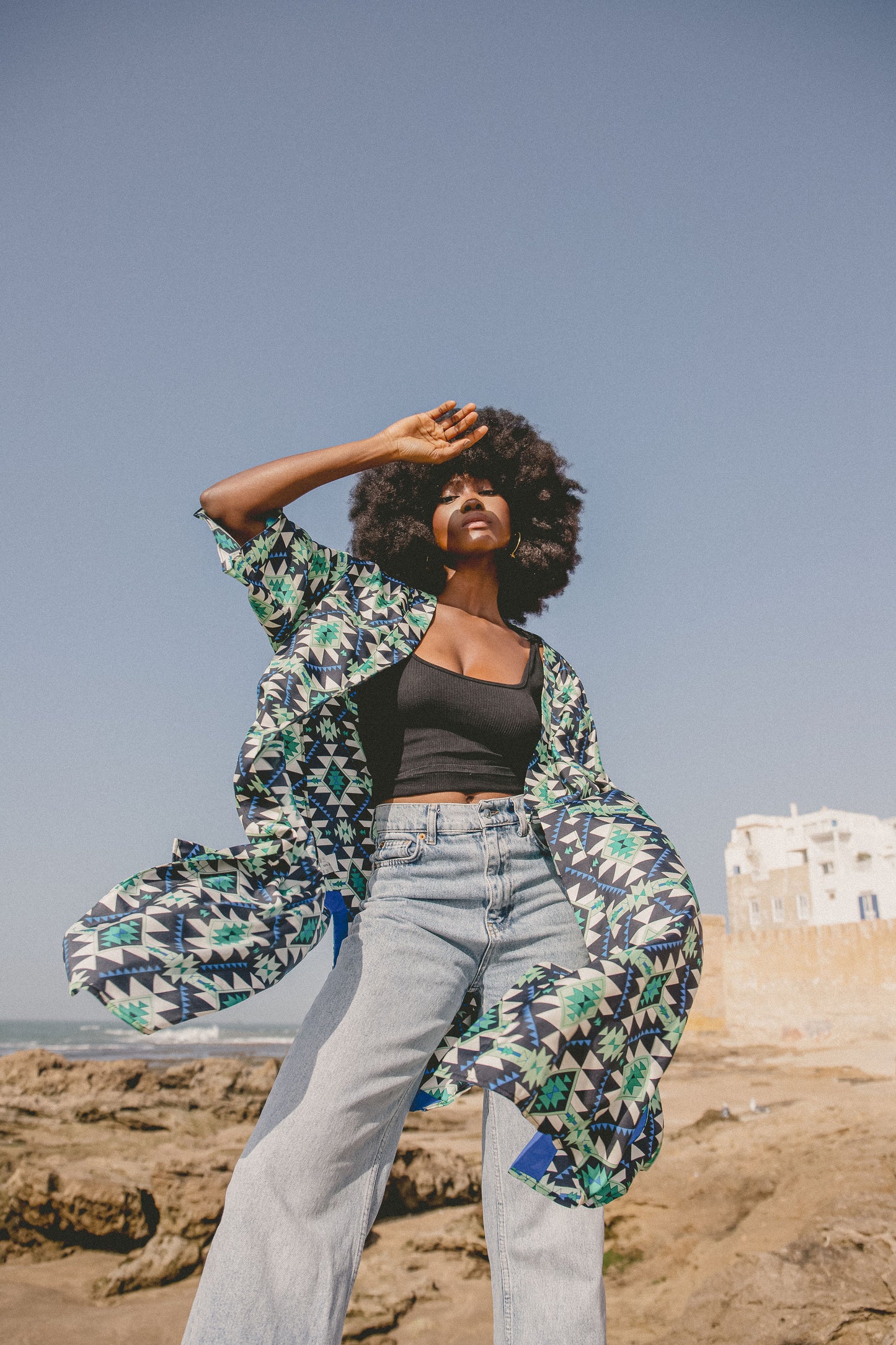 KIMONO | GEOTRI SILK TWILL