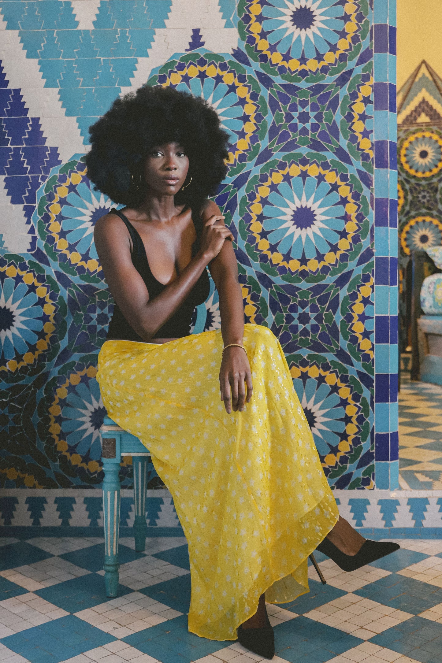 SOPHIA SKIRT | MOROCCAN STAR PRINT