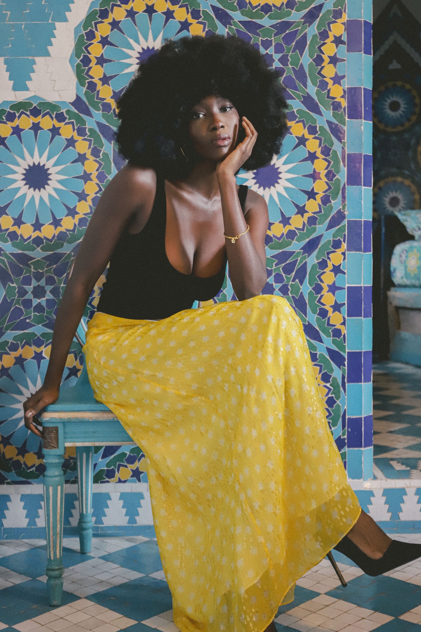 SOPHIA SKIRT | MOROCCAN STAR PRINT