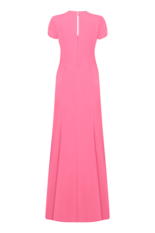 LONG JESSIE DRESS | PARTY PINK SILK