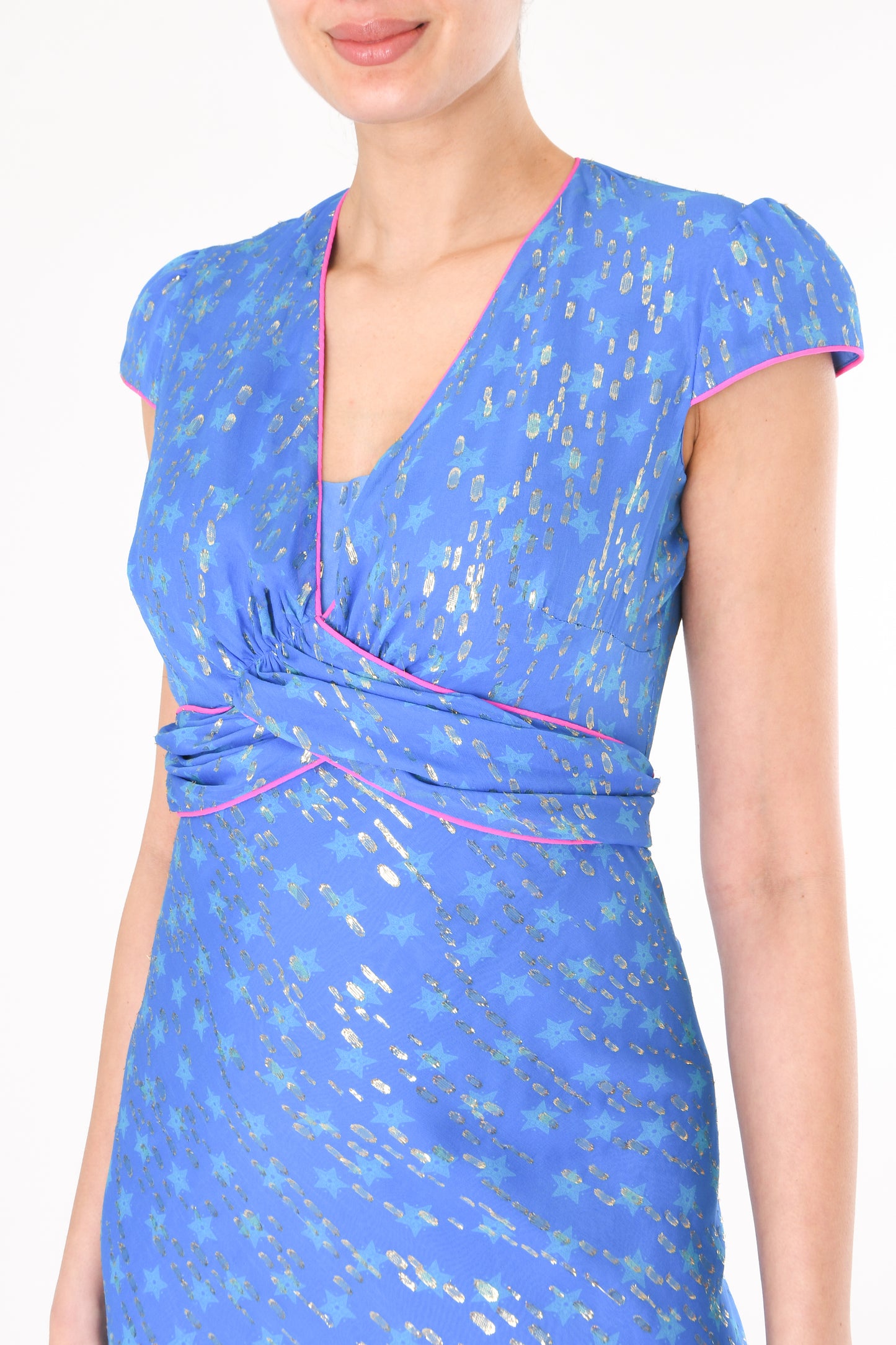 LONG MILLIE DRESS | MOROCCAN STAR PRINT