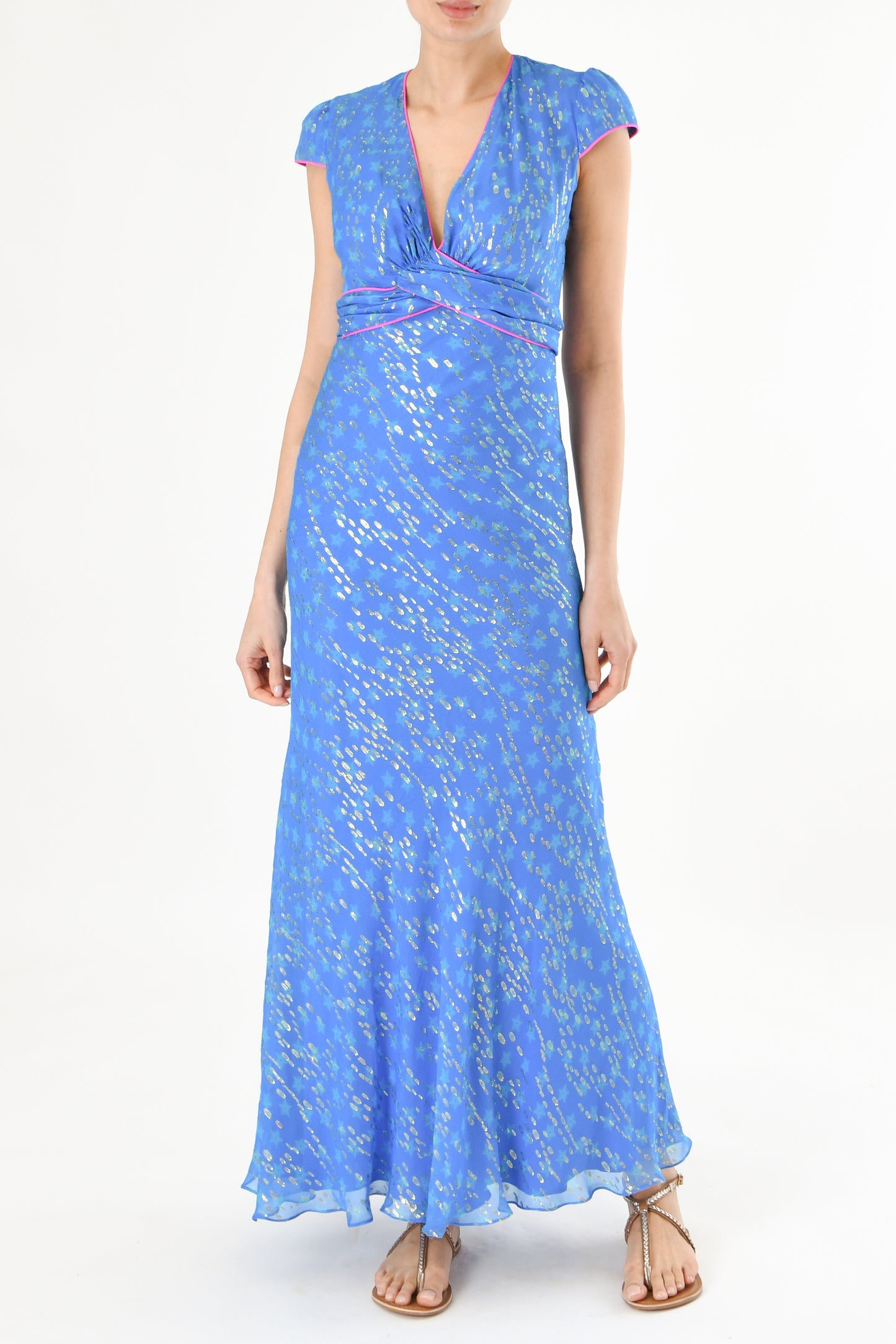 LONG MILLIE DRESS | MOROCCAN STAR PRINT