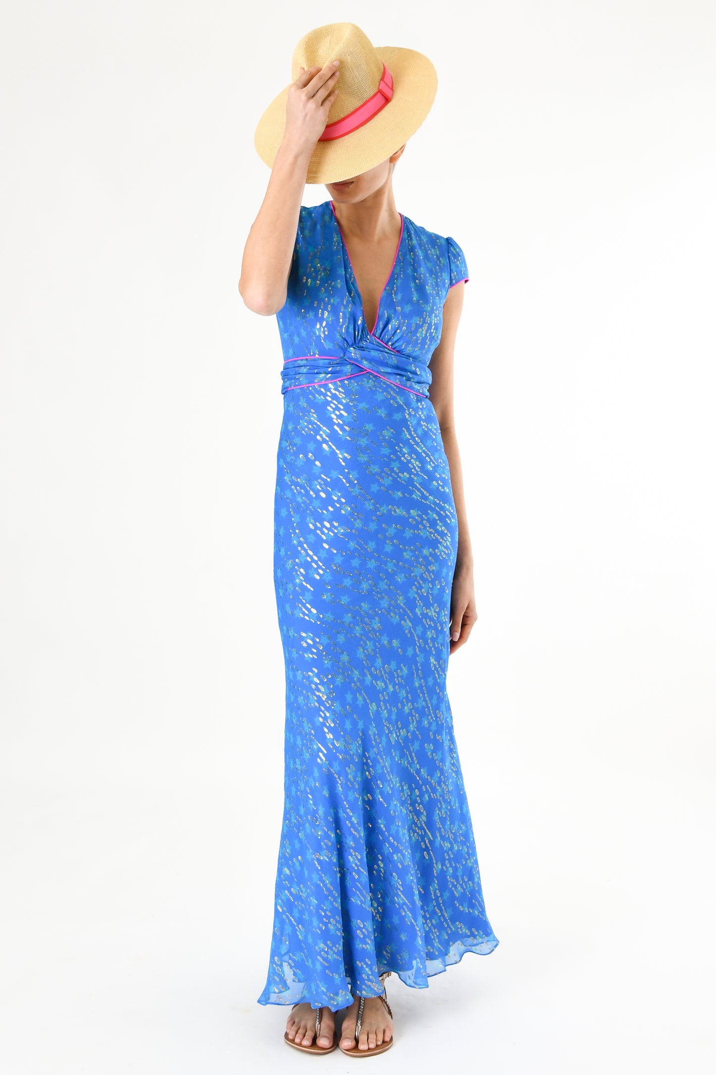 LONG MILLIE DRESS | MOROCCAN STAR PRINT