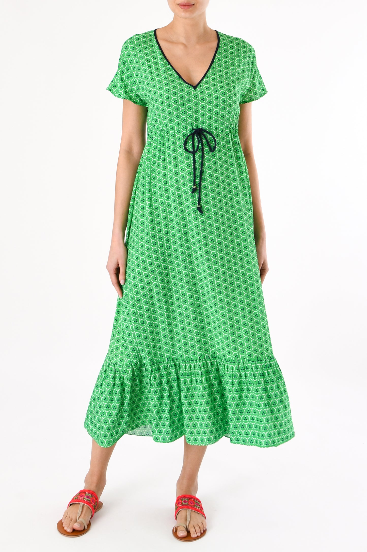 LONGER VIOLET DRESS | SPINNING PRINT