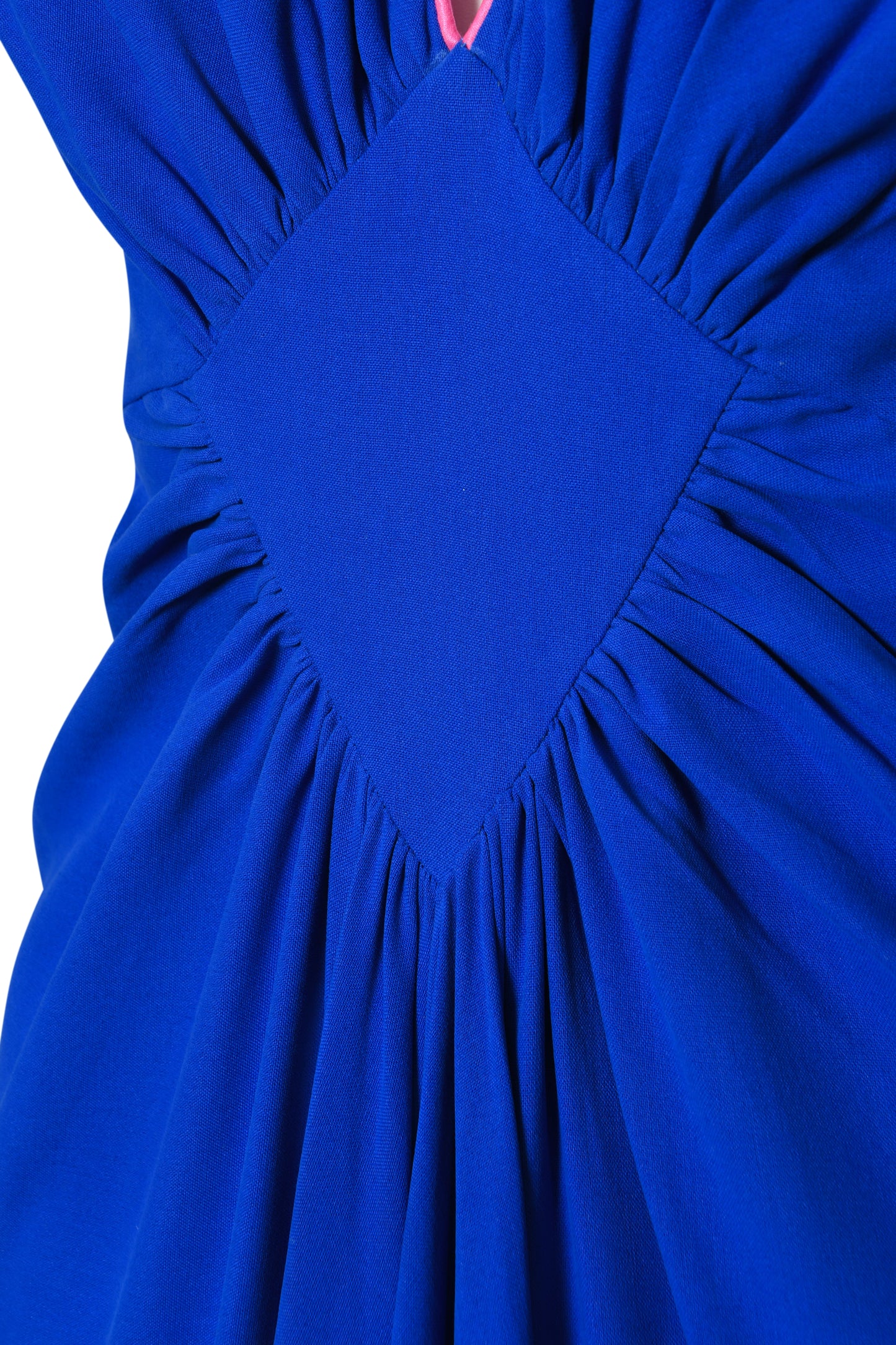 LONG JESSIE DRESS | COBALT BLUE SILK FUJI