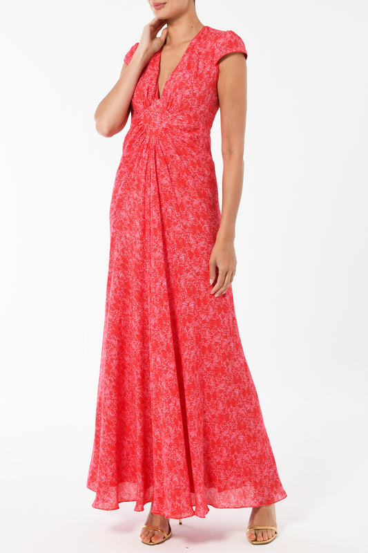 LONG JESSIE DRESS | FLUTTER PRINT