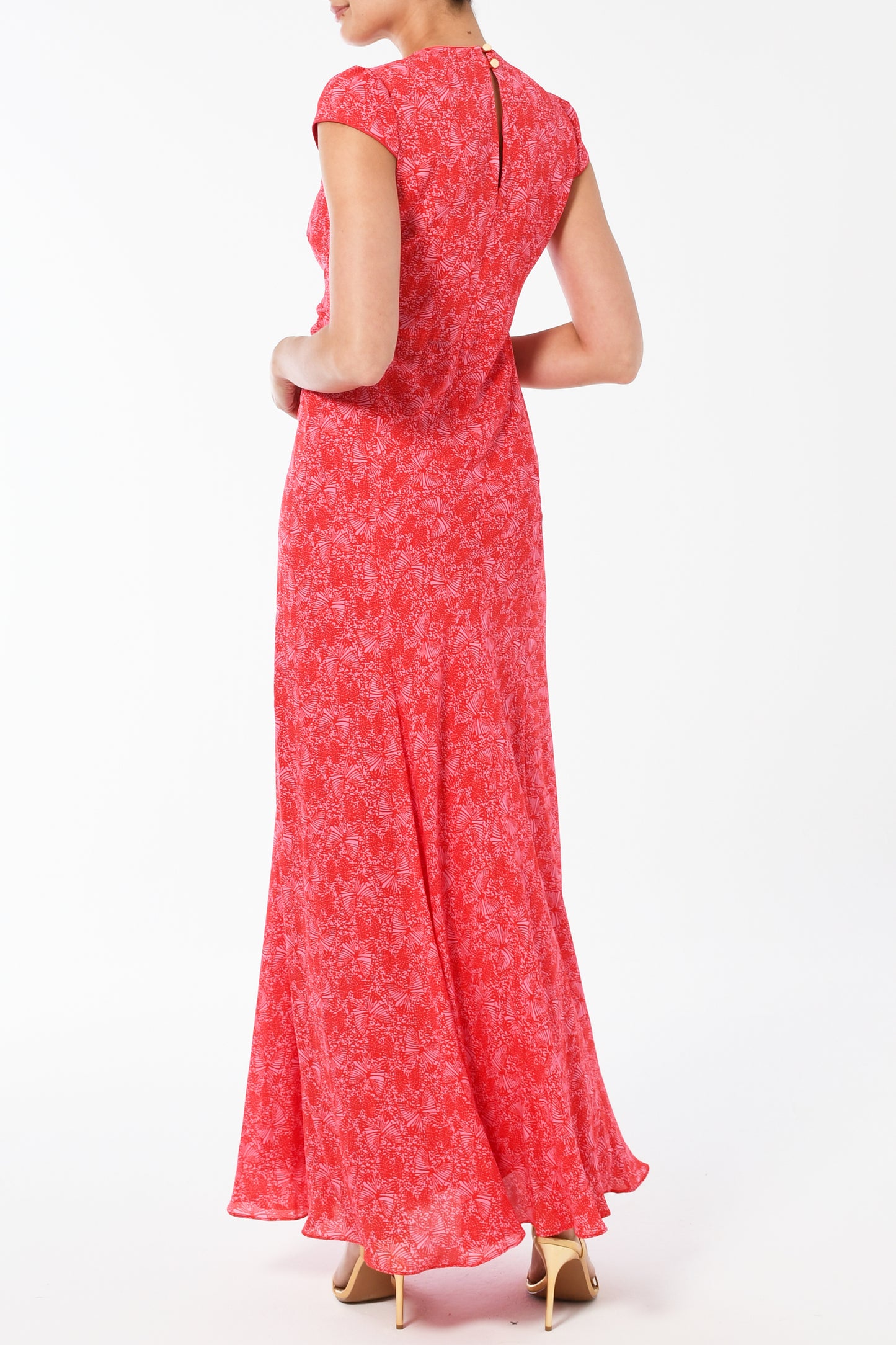 LONG JESSIE DRESS | FLUTTER PRINT