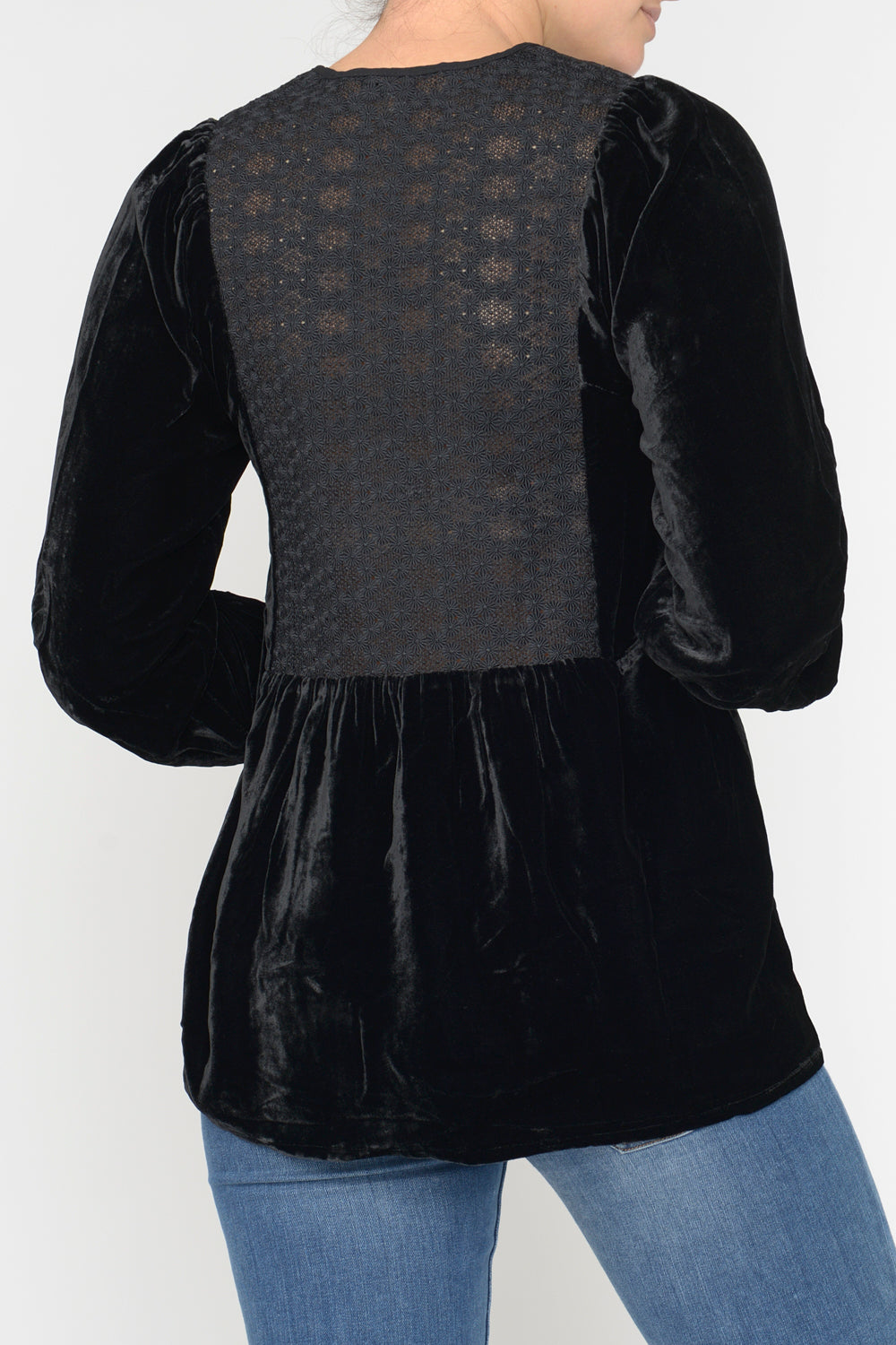 LULA TOP | BLACK VELVET