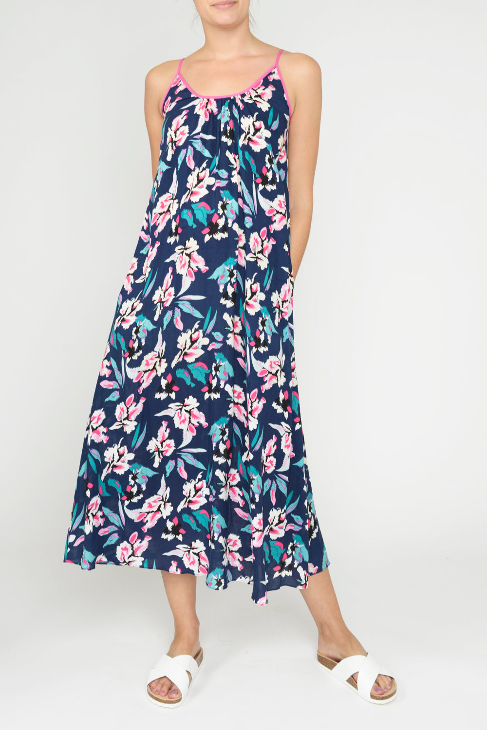 MAXI AIMIE DRESS | TROPICAL RAYON