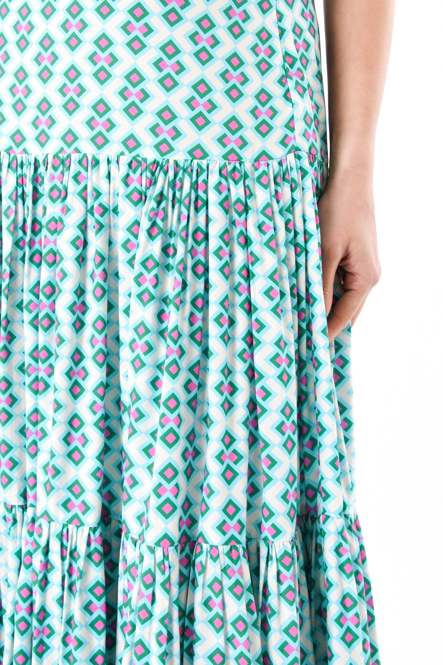 MAXI EMMA SKIRT | BRIGHT CRAZY PAV PRINT