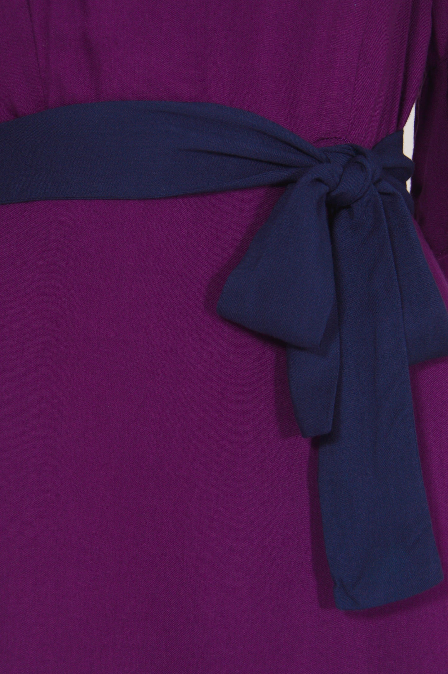 MIDI BEAROB DRESS | AUBERGINE RAYON