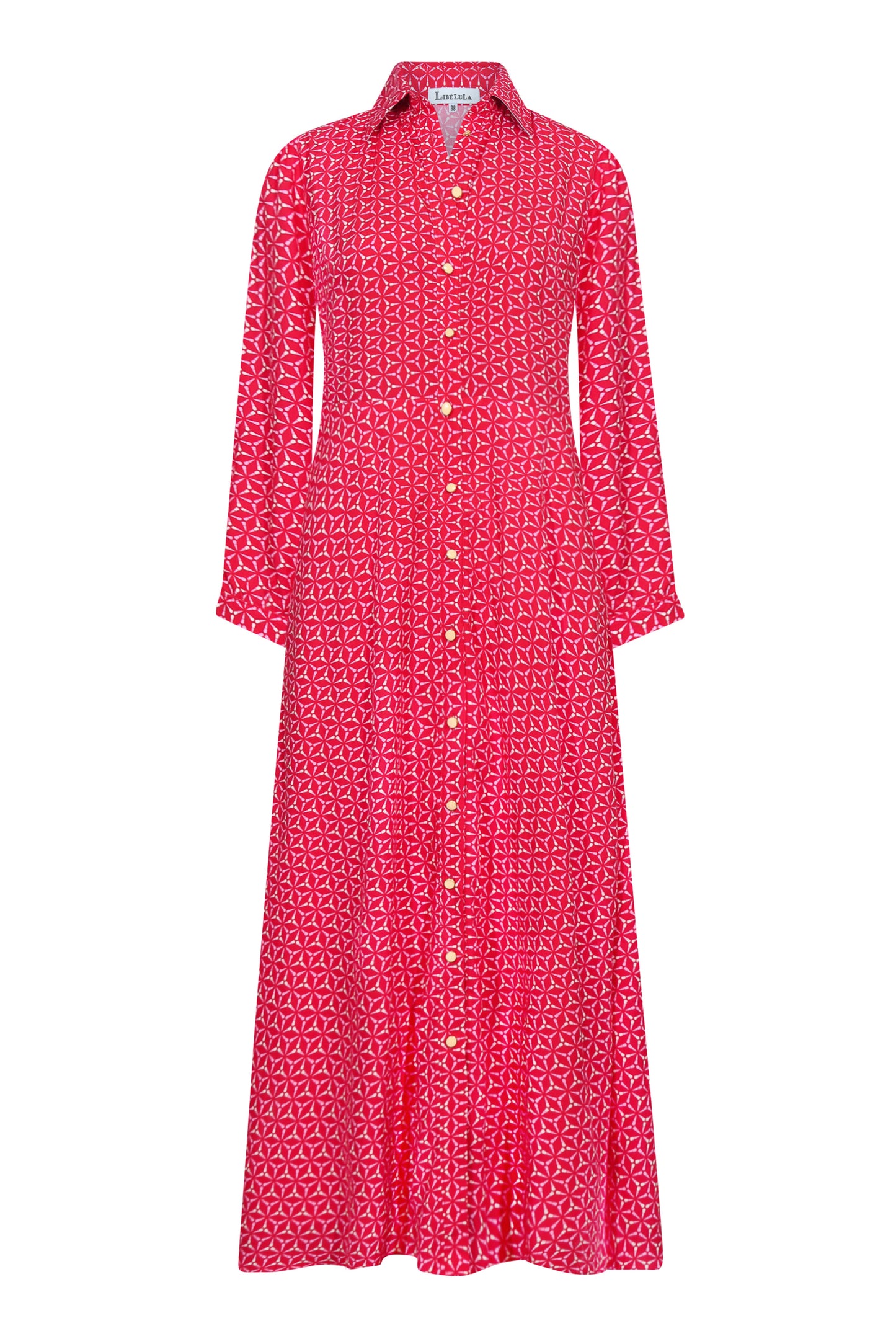 MIDI LUCINDA DRESS | SPINNING PRINT