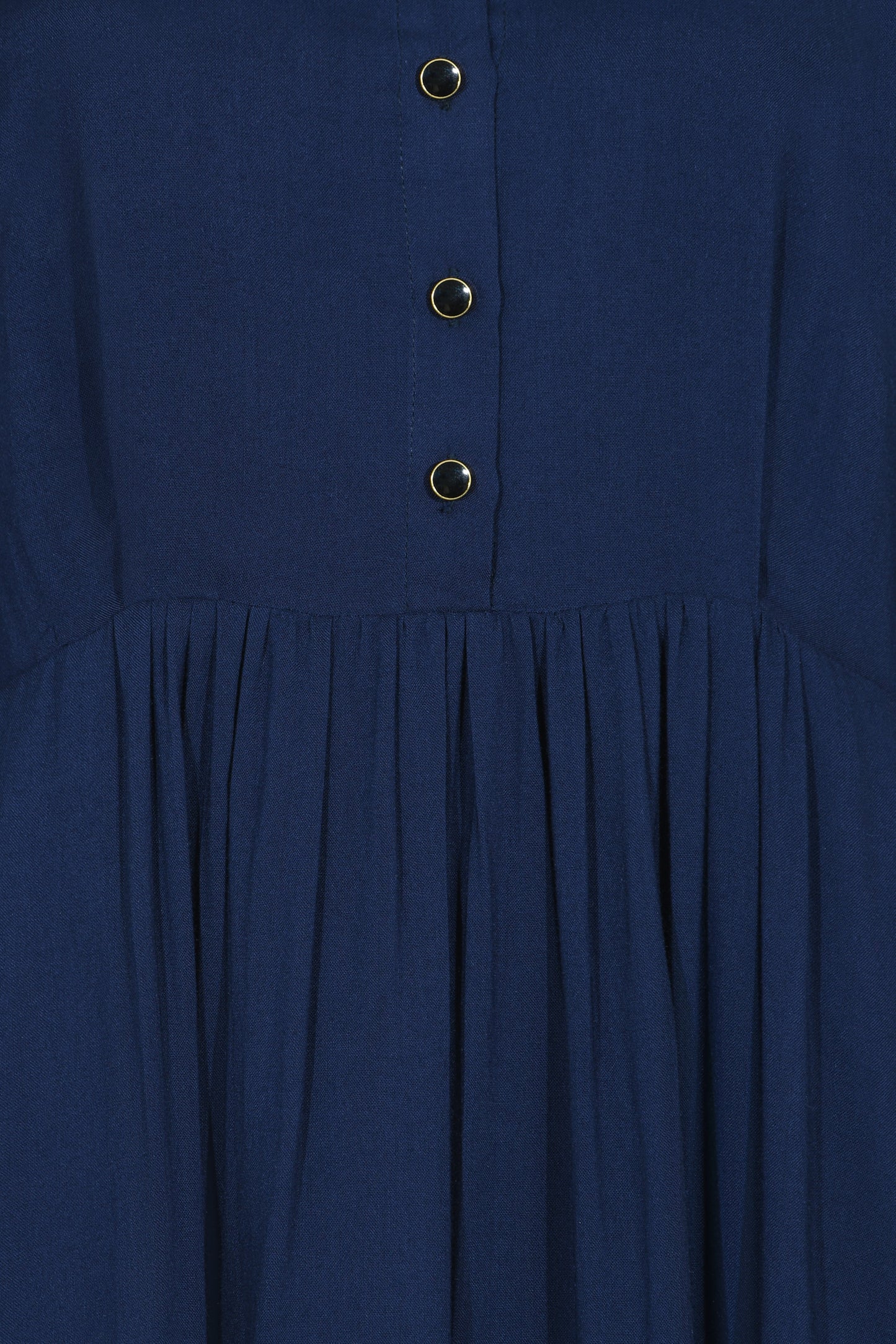 SHORT ANASTASIA DRESS | PLAIN NAVY RAYON