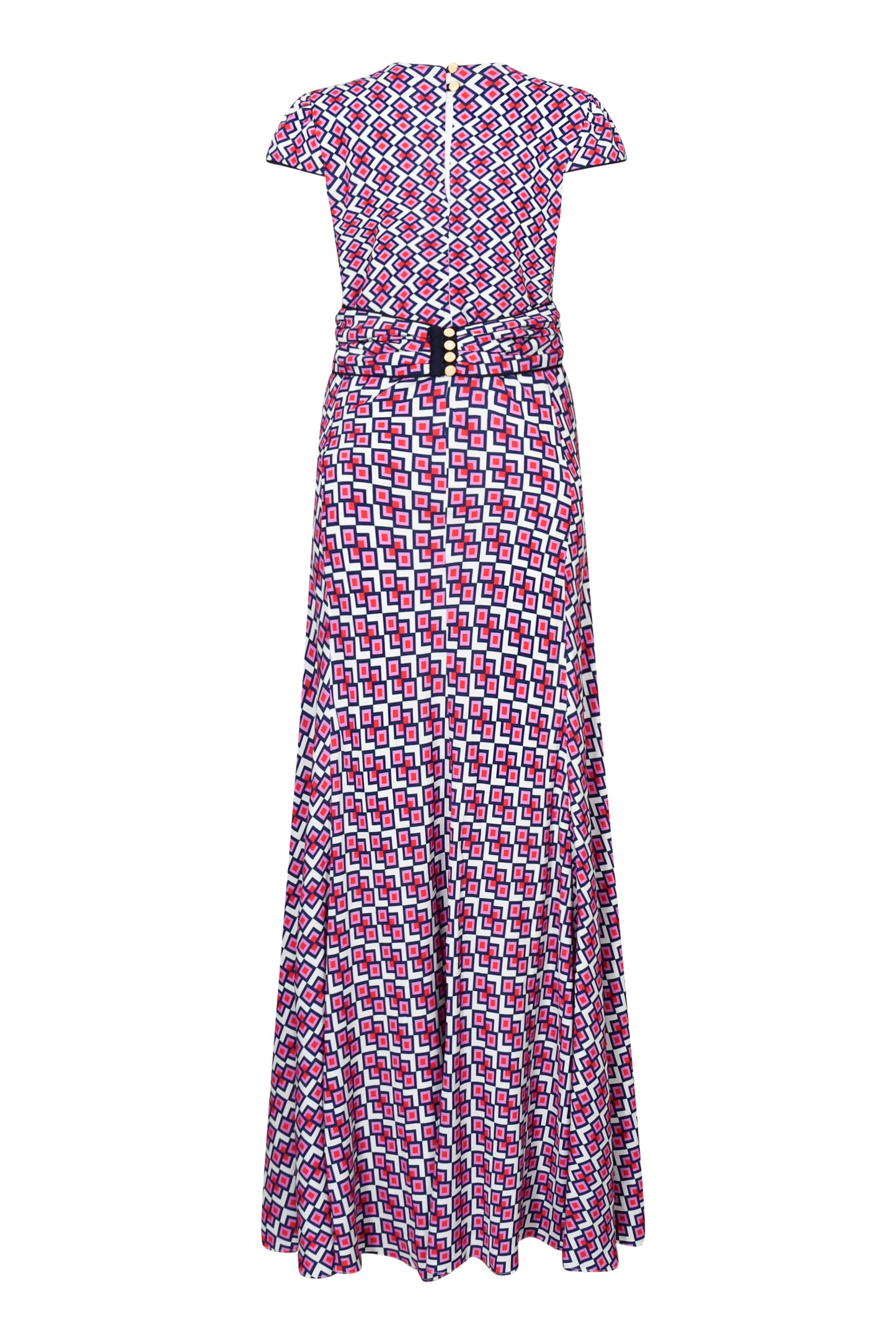 LONG MILLIE DRESS | CRAZY PAV PRINT