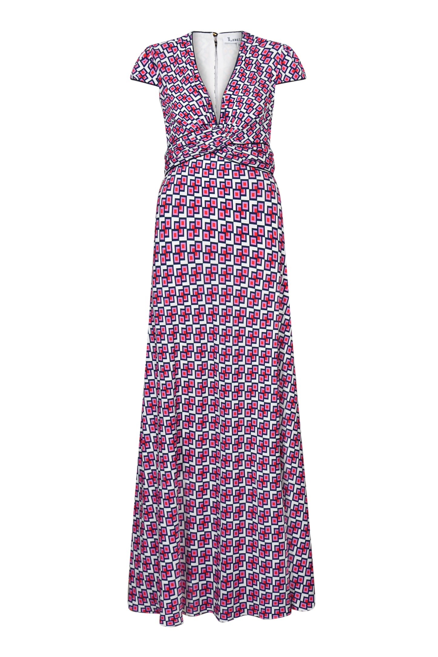 LONG MILLIE DRESS | CRAZY PAV PRINT