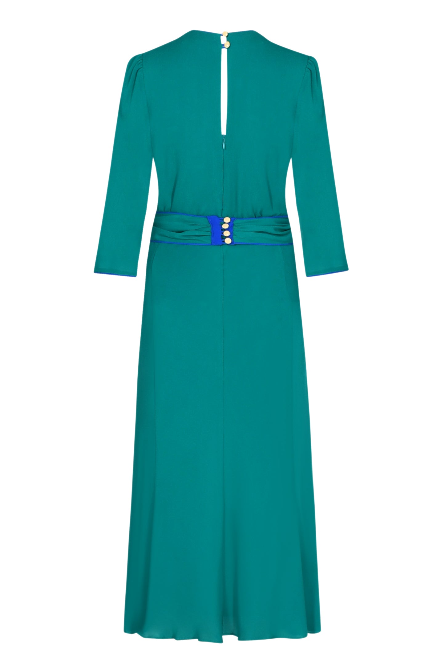 MILLIE DRESS | JADE SILK GEORGETTE