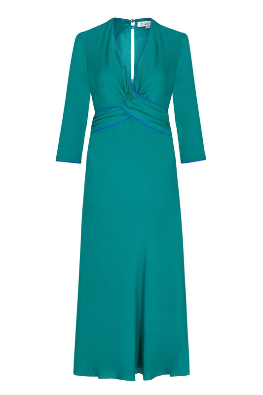 MILLIE DRESS | JADE SILK GEORGETTE