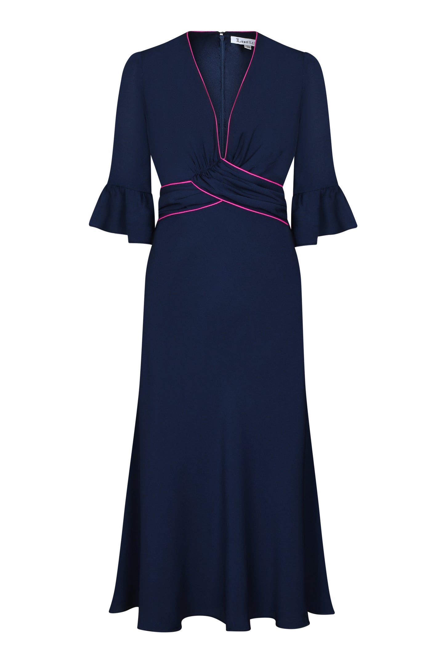 MILLIE DRESS | NAVY SILK GEORGETTE