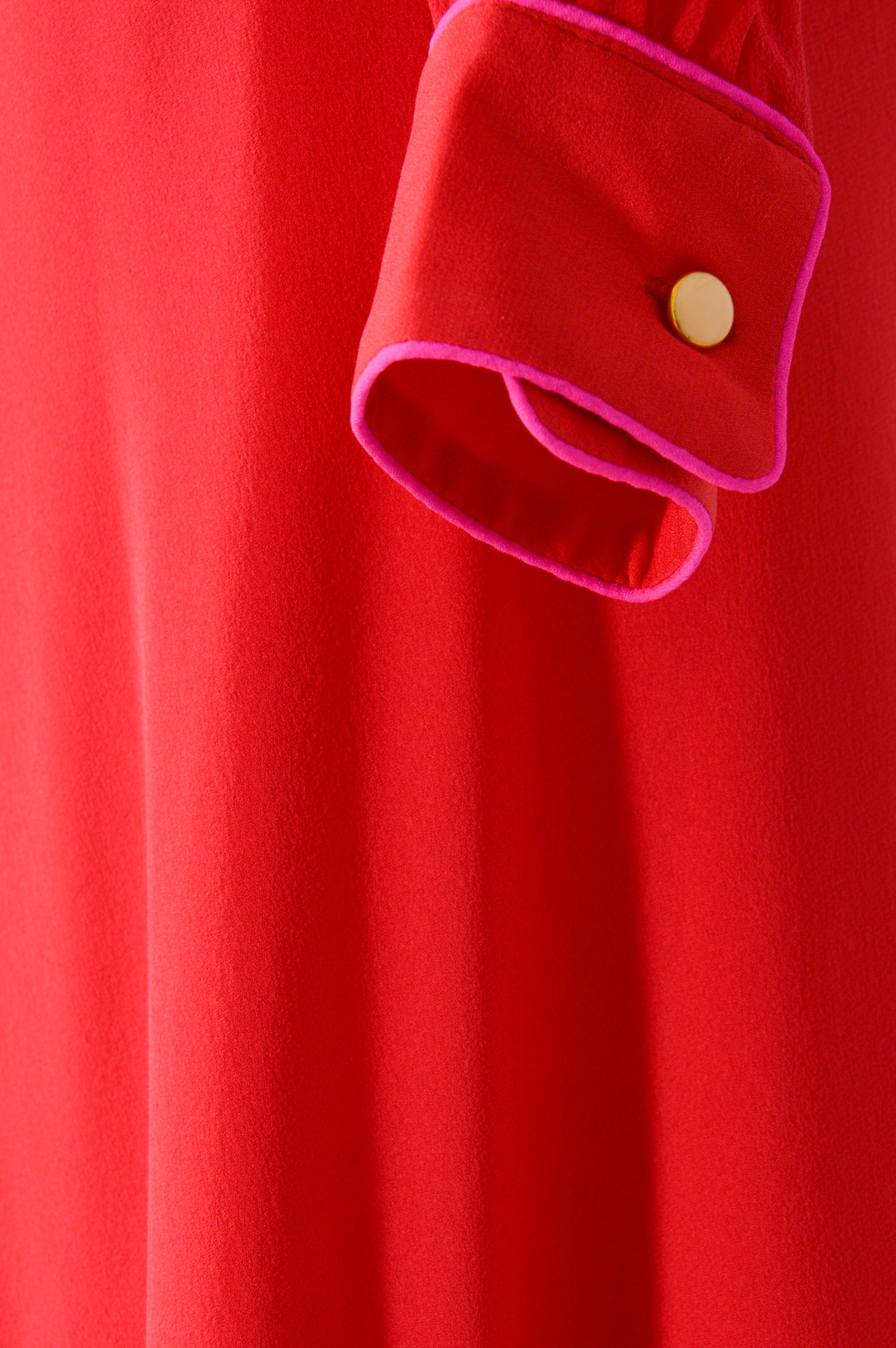 MILLIE DRESS | RED SILK GEORGETTE
