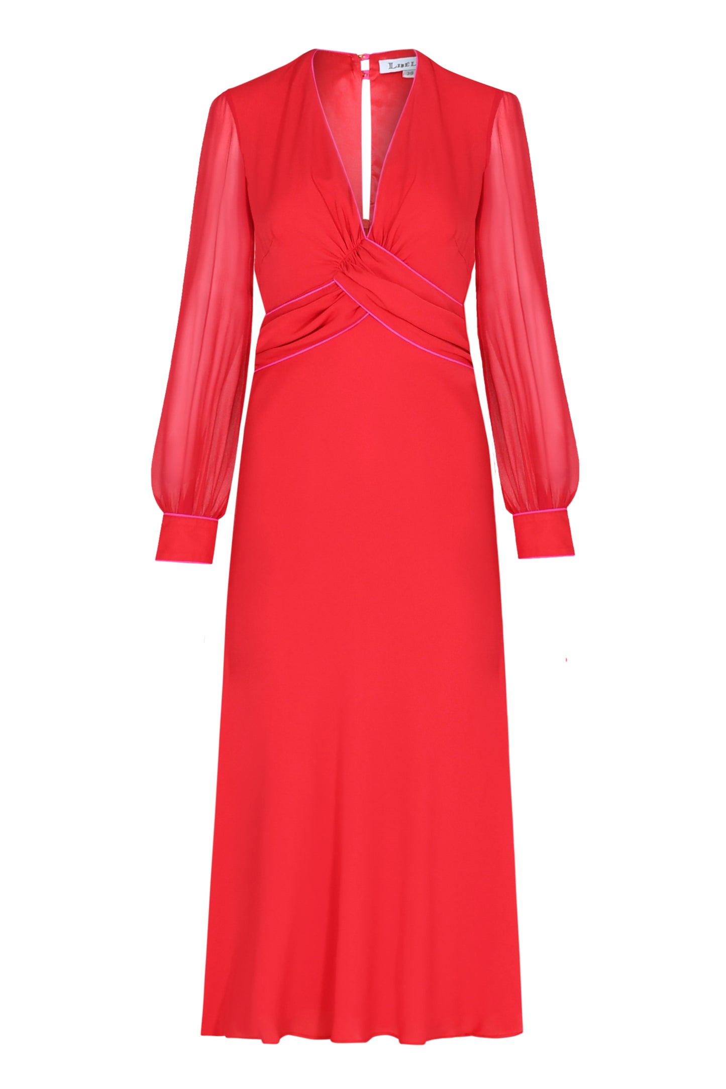MILLIE DRESS | RED SILK GEORGETTE