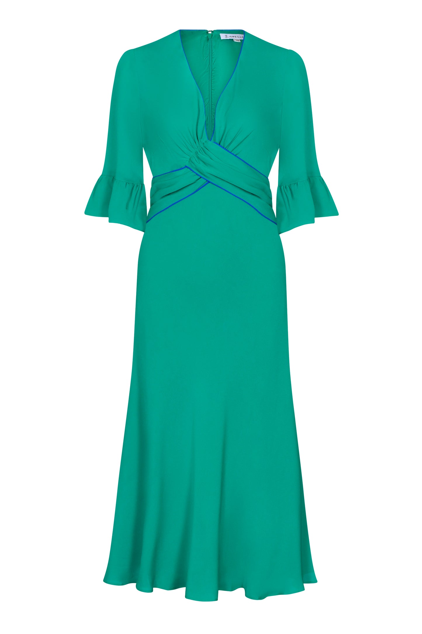 MILLIE DRESS | JADE SILK GEORGETTE