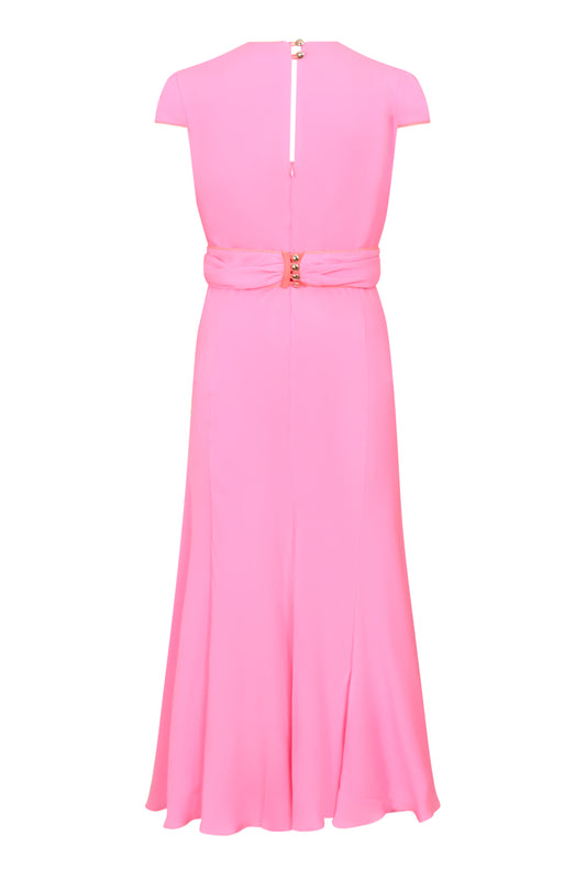 MILLIE DRESS | PARTY PINK SILK