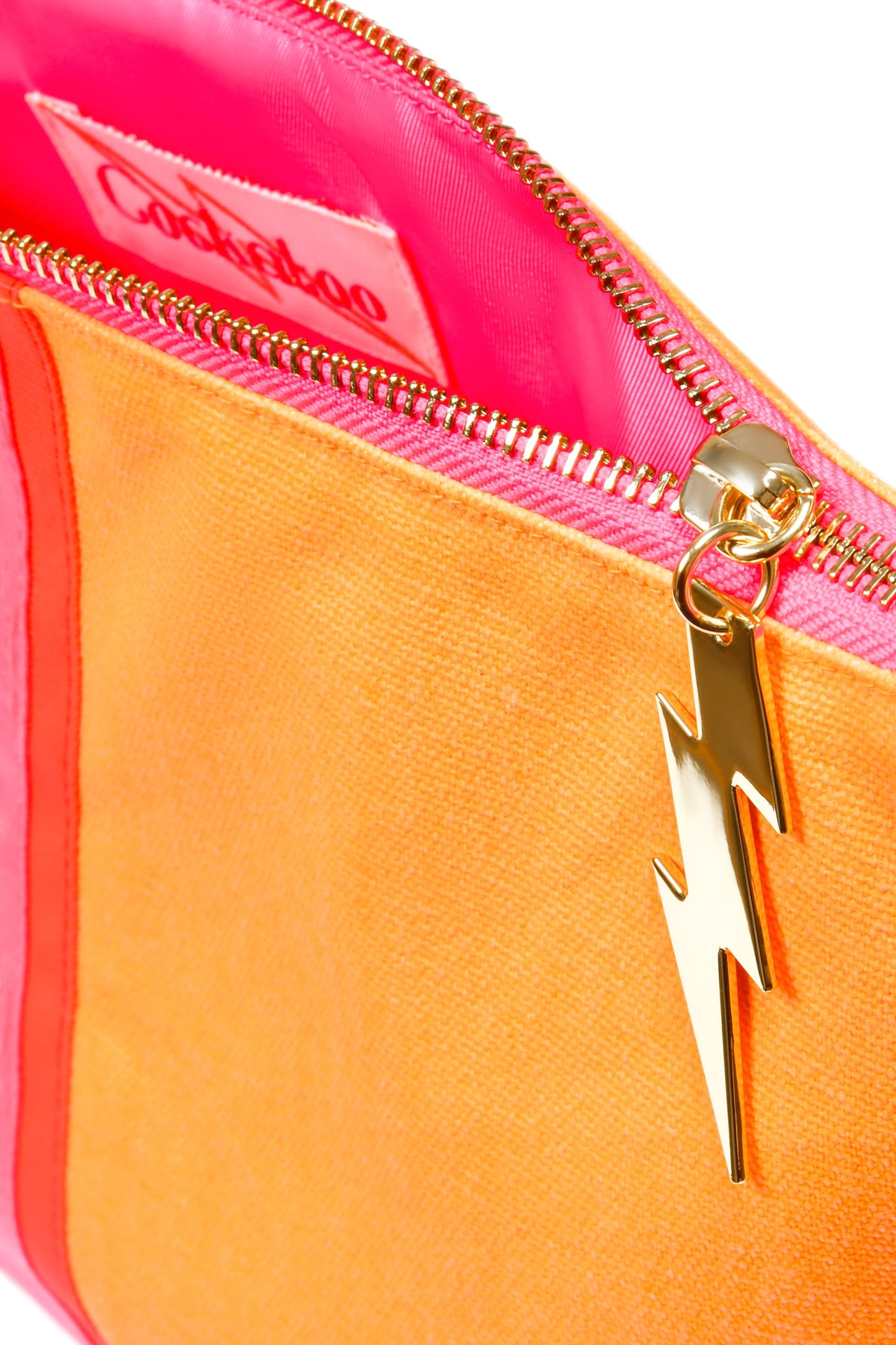 LARGE LUCKY STRIPE BAG - ORANGE - Cockatoo