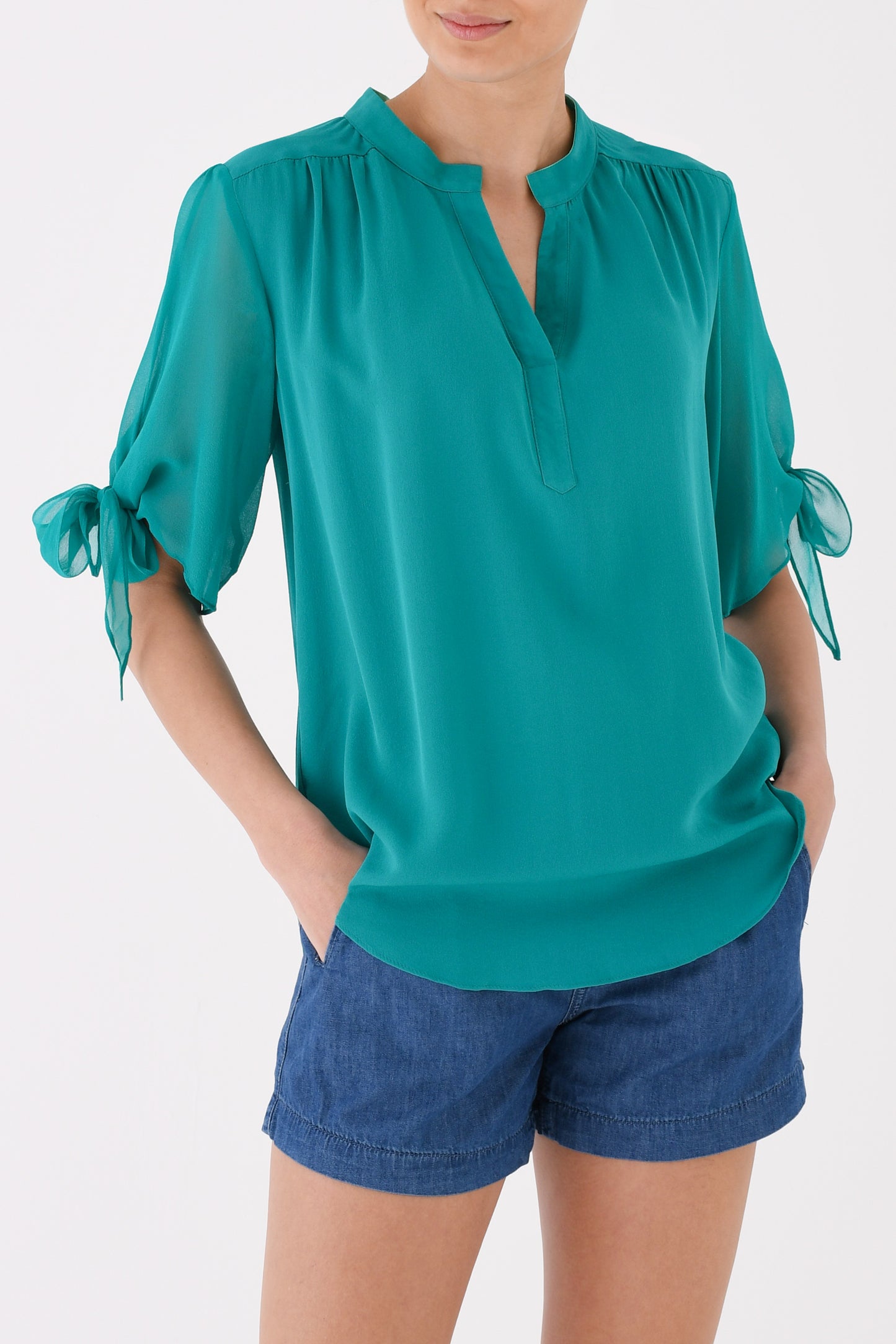 SILKY TOP | SILK GEORGETTE