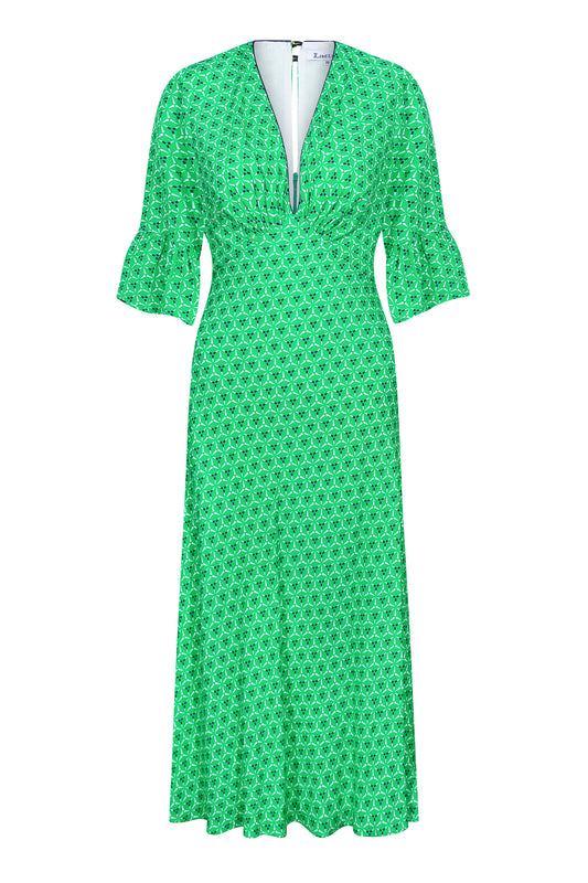 TAMARA DRESS | SPINNING PRINT RAYON